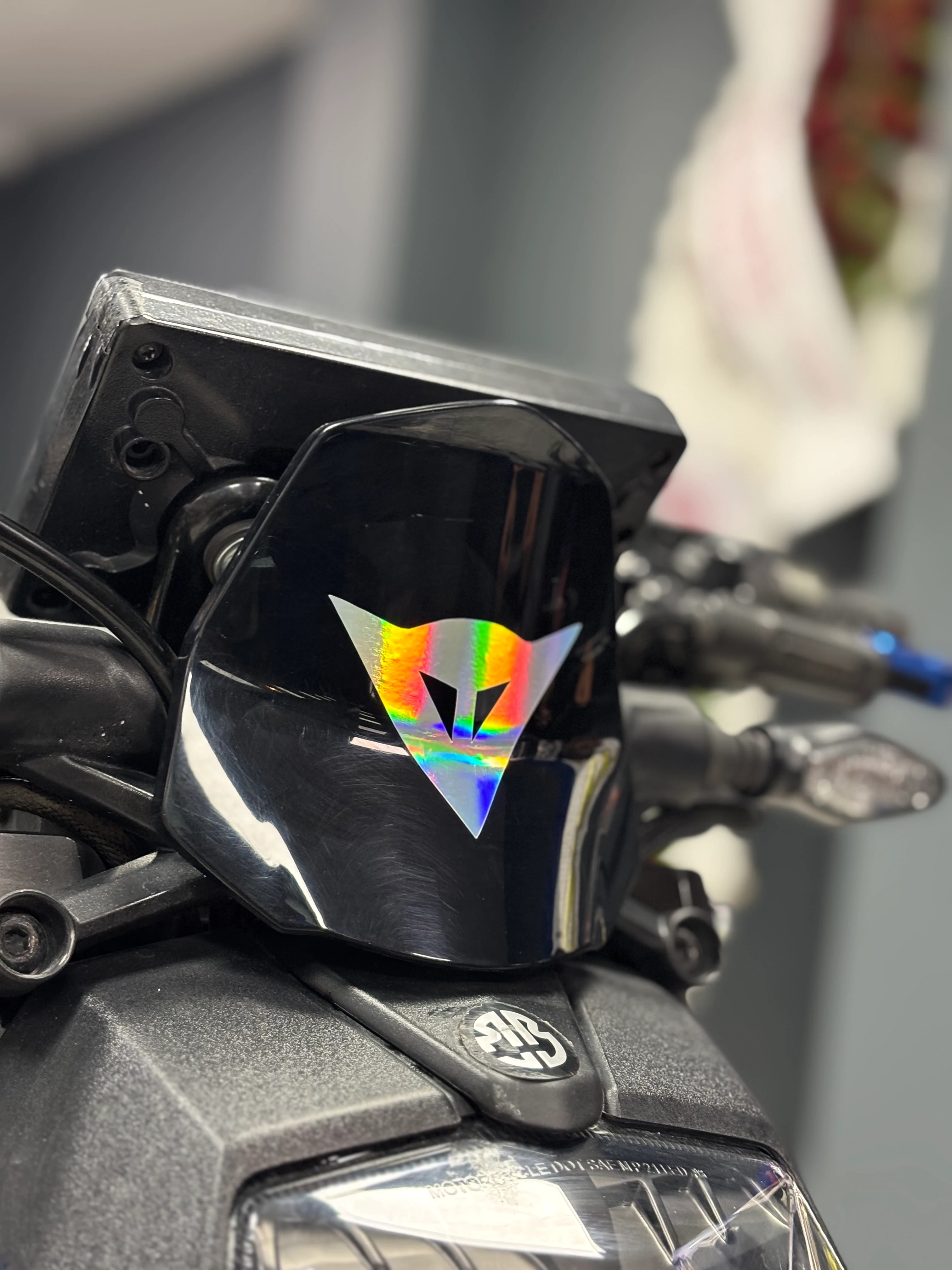 Motosiklet ve Kask için Hologramlı Dainese Logo Sticker 