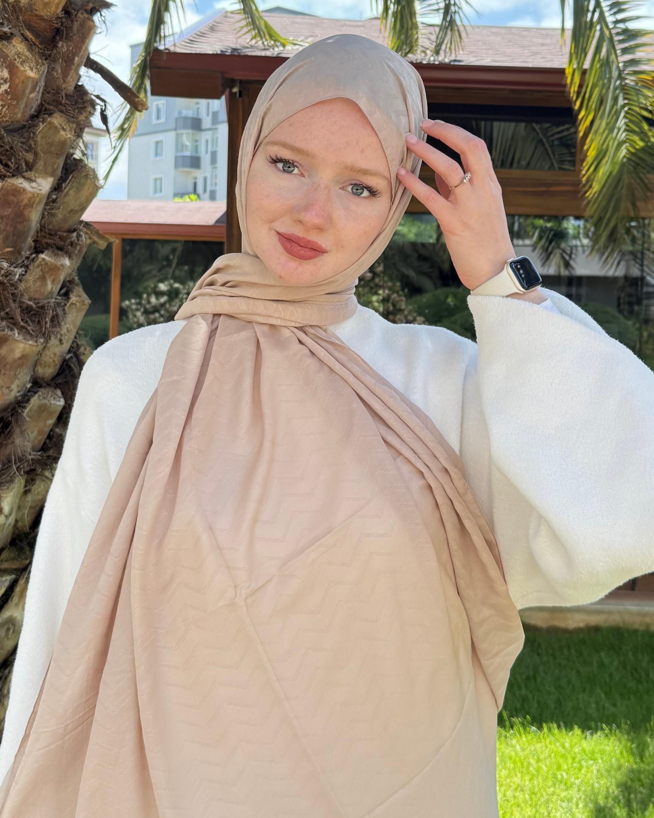 Nude Zikzak Bambu Jakar Şal