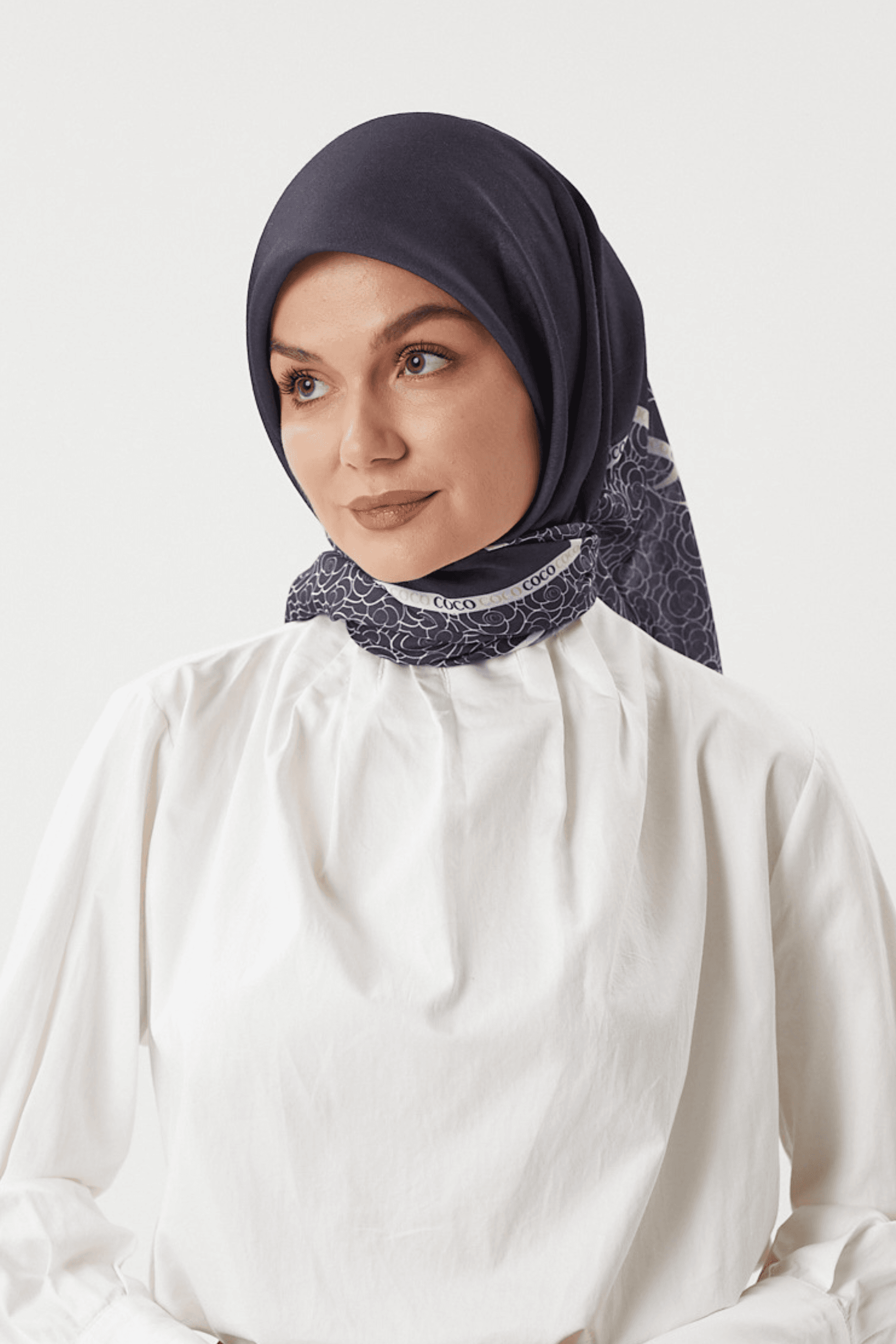 Siyah Paris Pamuk Eşarp	