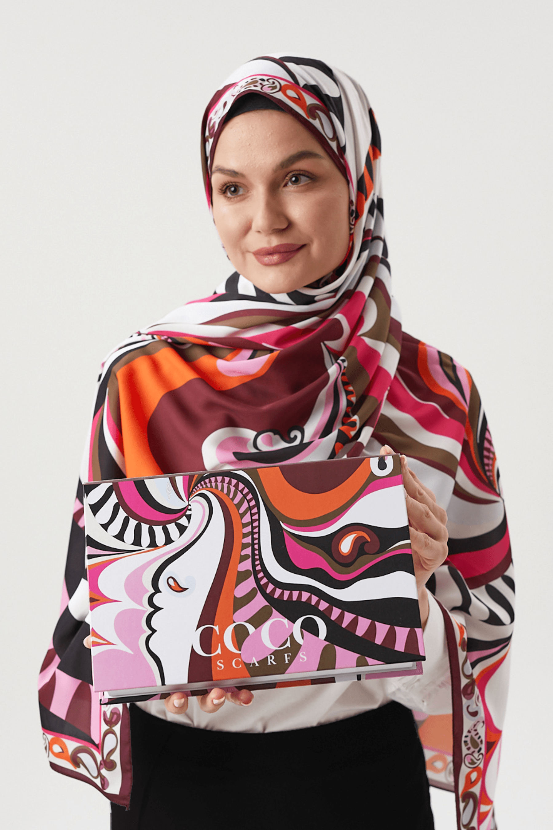 Pastel Pembe Dila Desen İpeksi Şal	