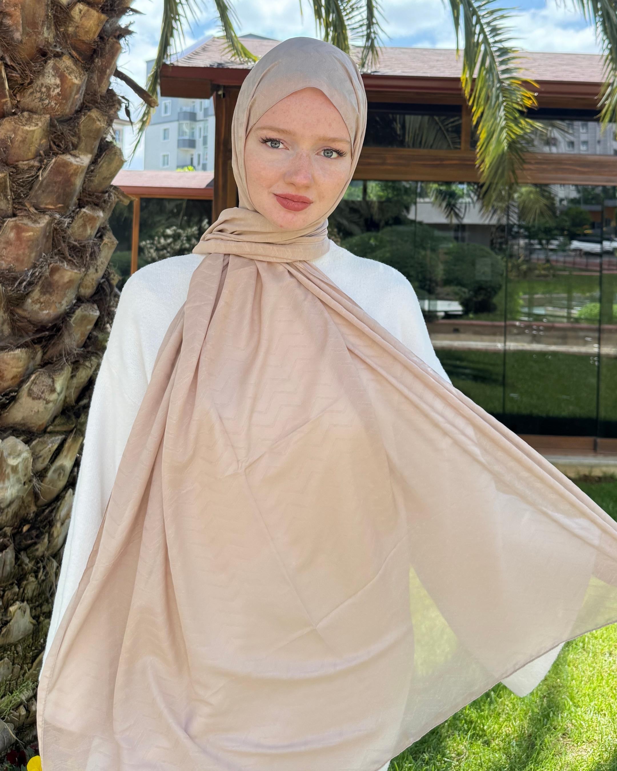 Nude Zikzak Bambu Jakar Şal