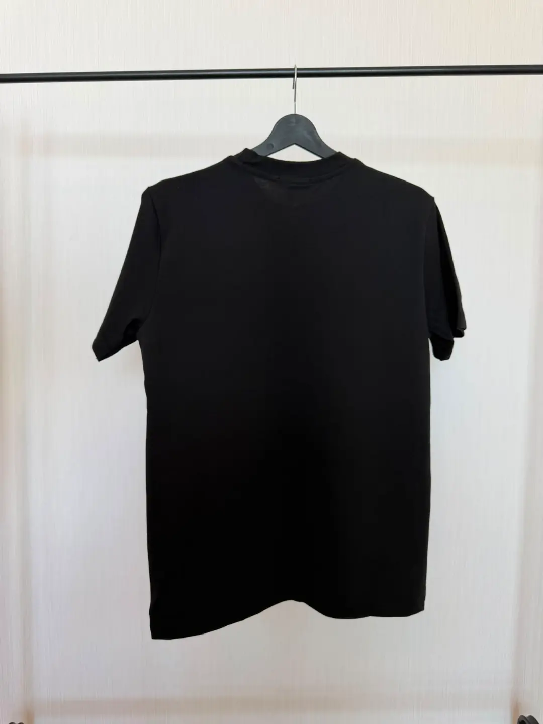 Balenciaga BB Logolu Siyah-Gri Geçişli Özel Tasarım Tişört · 2