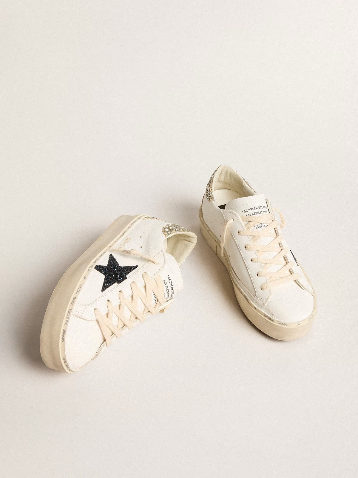 Golden Goose Hi Star ‘White Blue Platinum Glitter’  