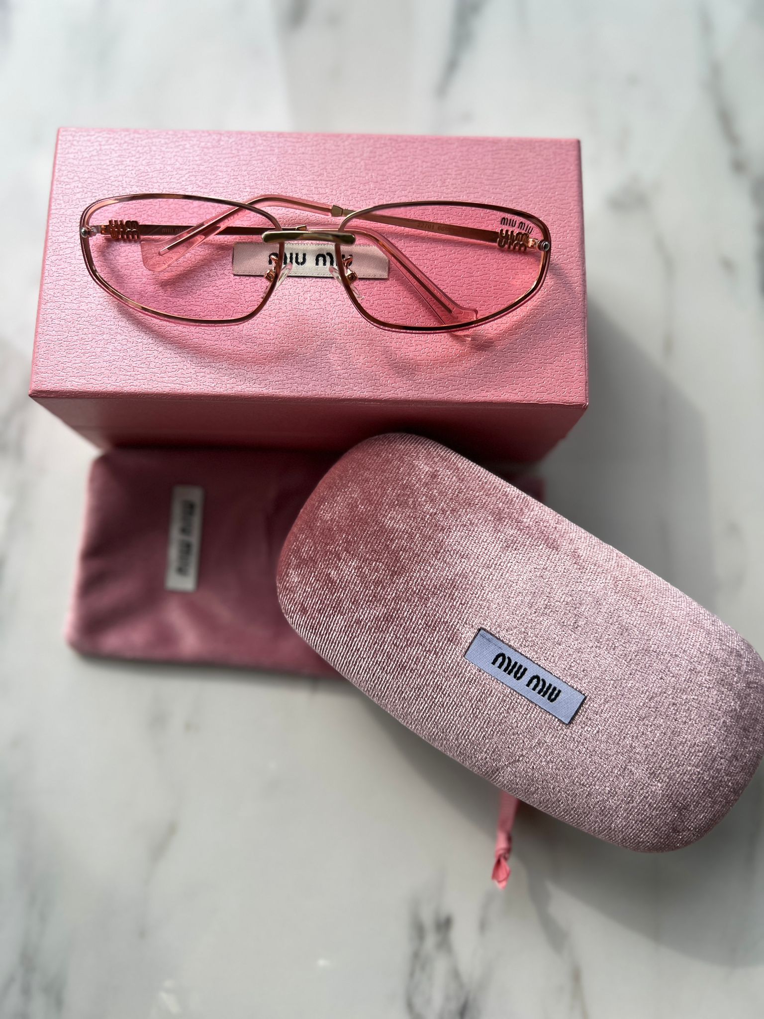 Miu Miu Gözlük 2025 Pink