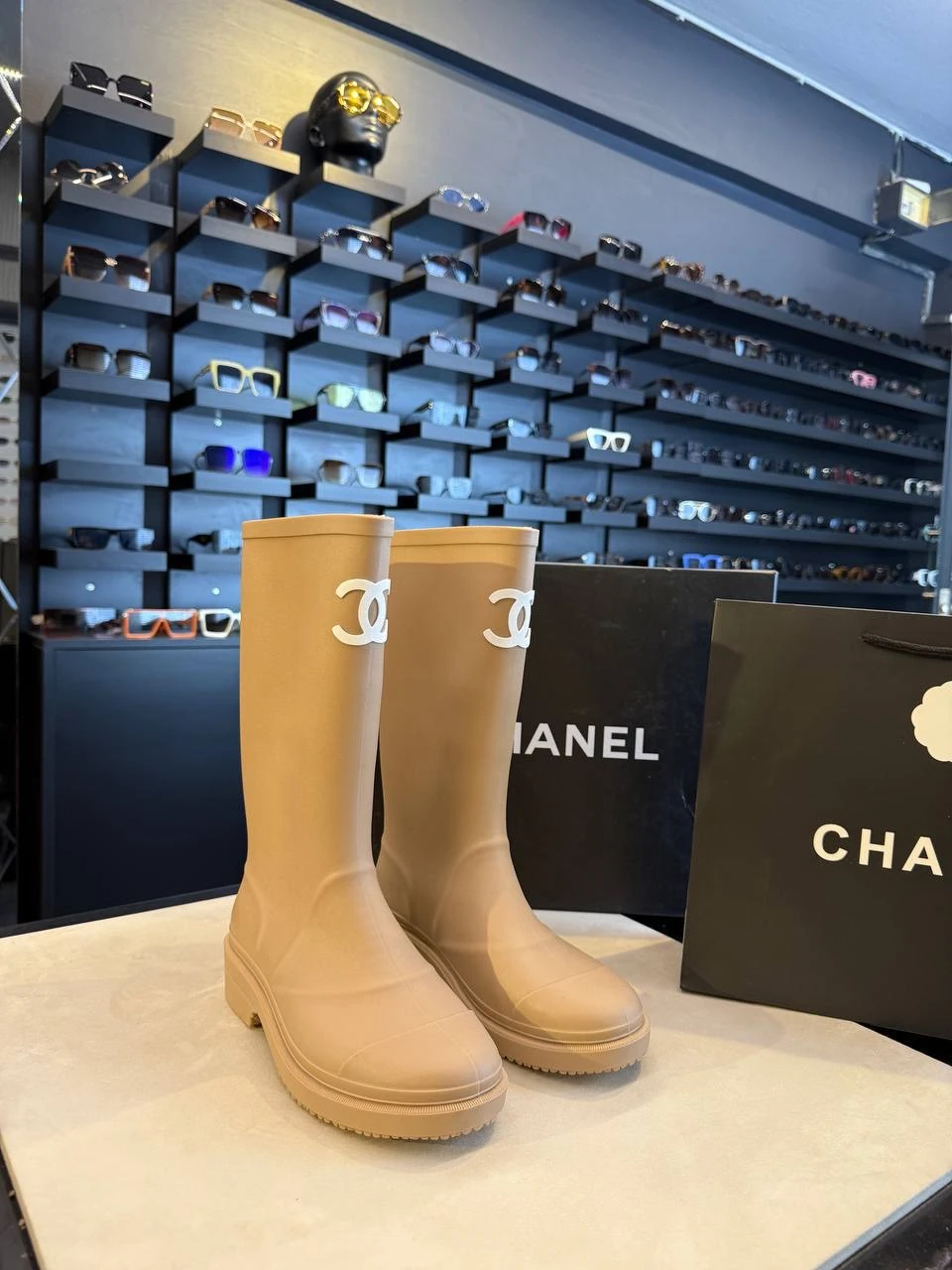 Chanel Boot Beige 