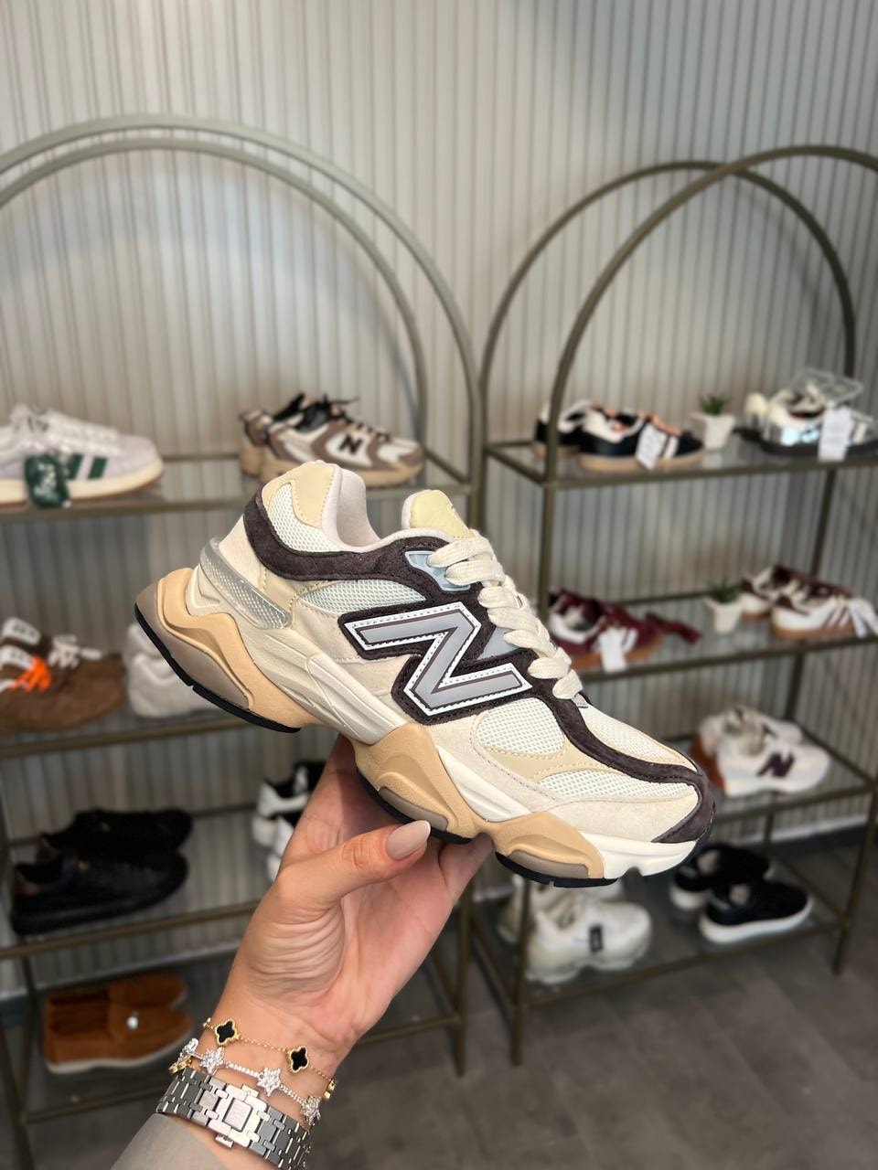 New Balance 9060 Beige Brown ( Dar Kalıp ) 