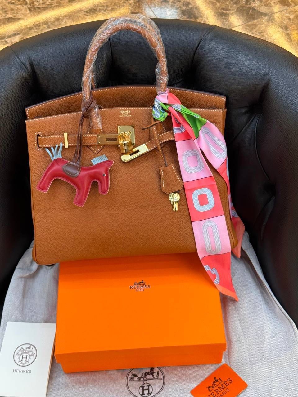 Hermes Birkin Bag 35x18cm ( Premium ) - Taba