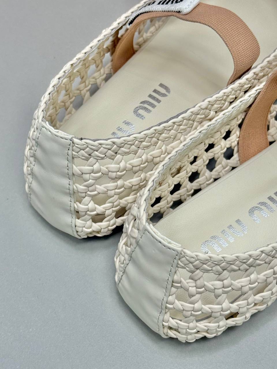 Miu Miu Women Babet Beige ( PREMİUM )