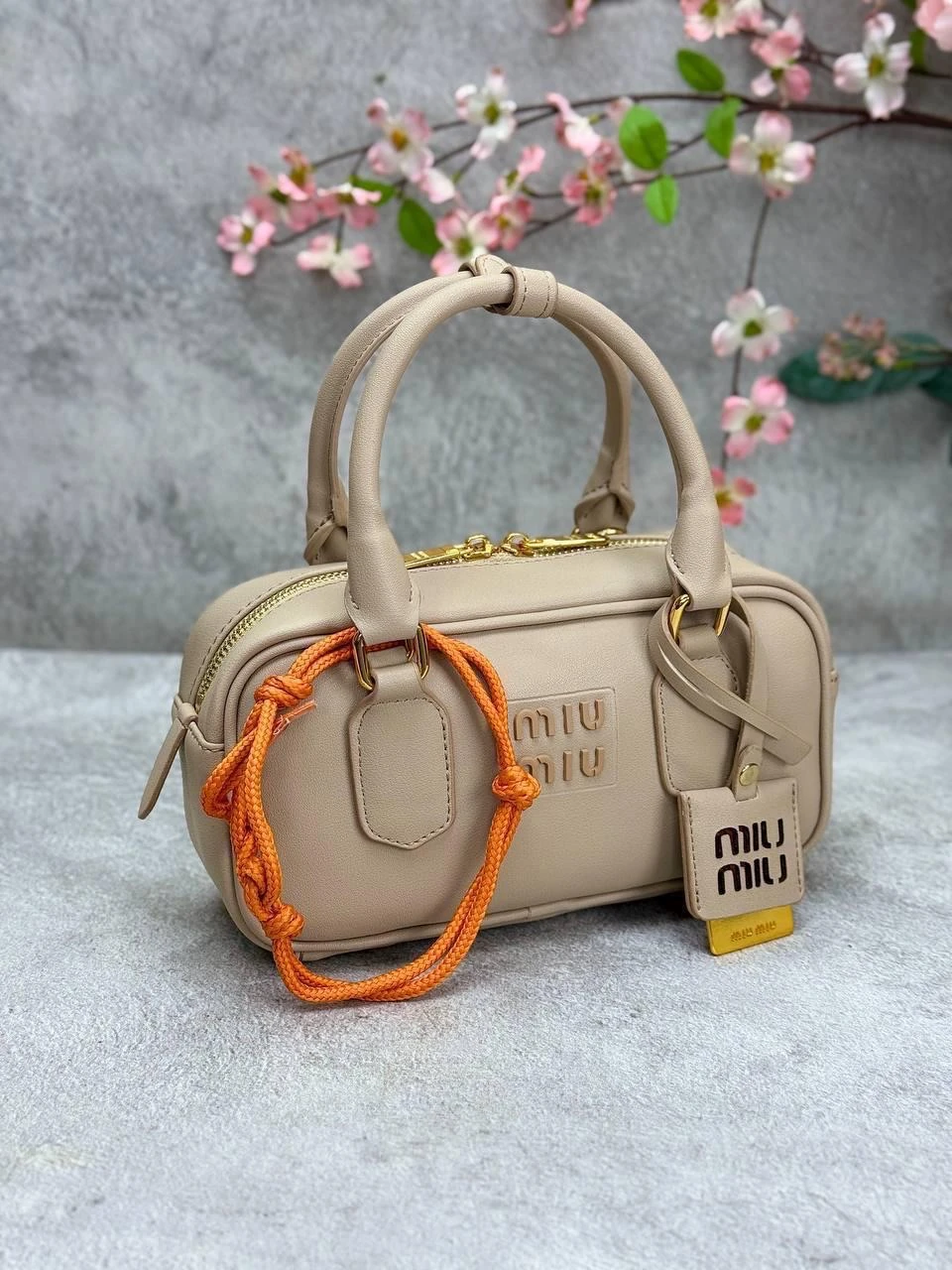 Miu Miu Arcadie Regular-Bag Vizon 22 x 11 cm