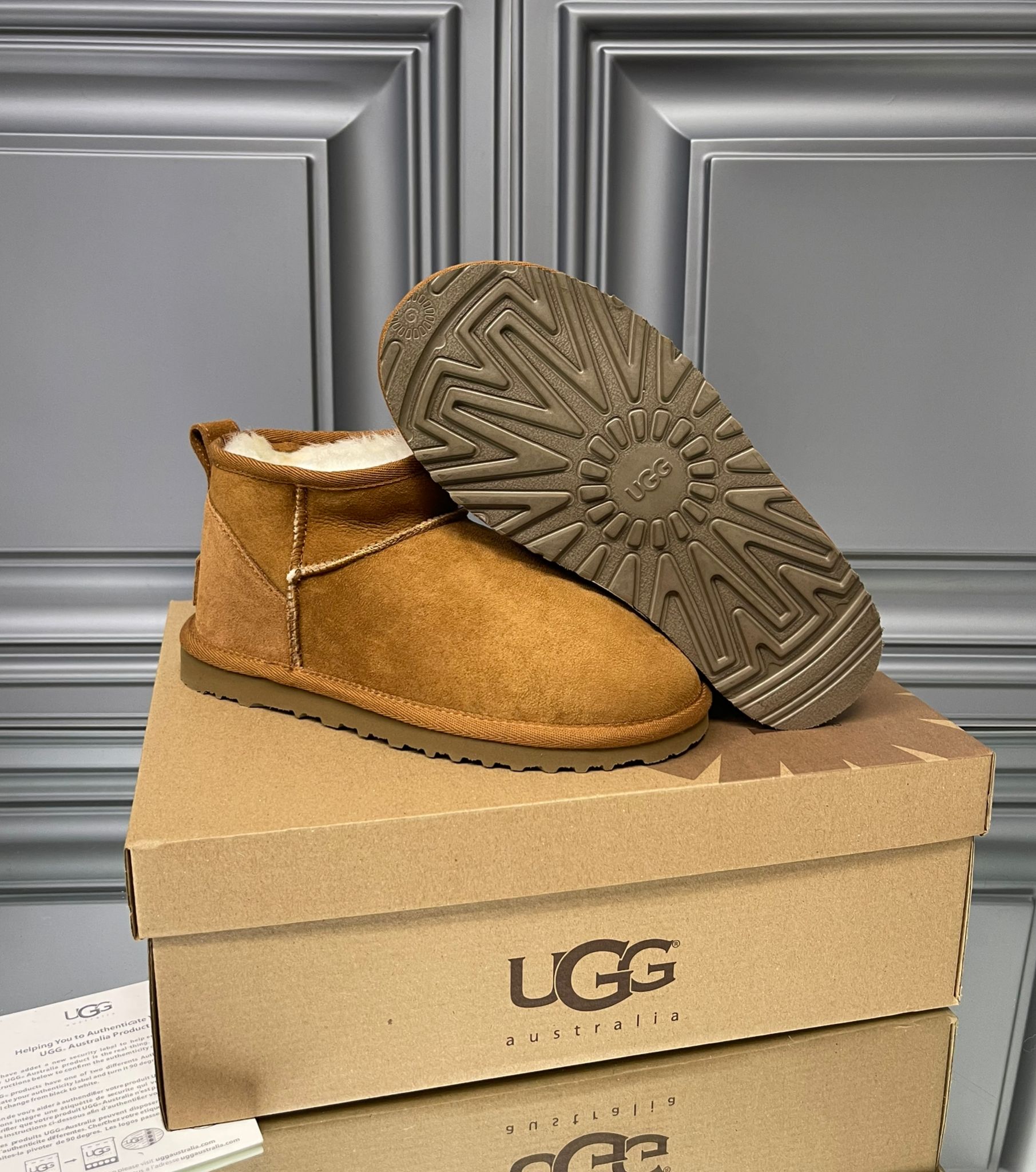 U.G.G M Classic Ultra Mini Chestnut  ( Dar Kalıp )