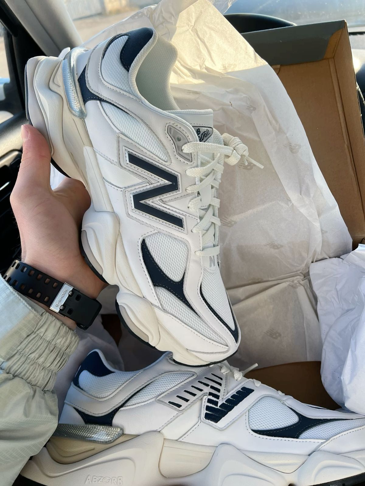 New Balance 9060 White Black ( Dar Kalp )