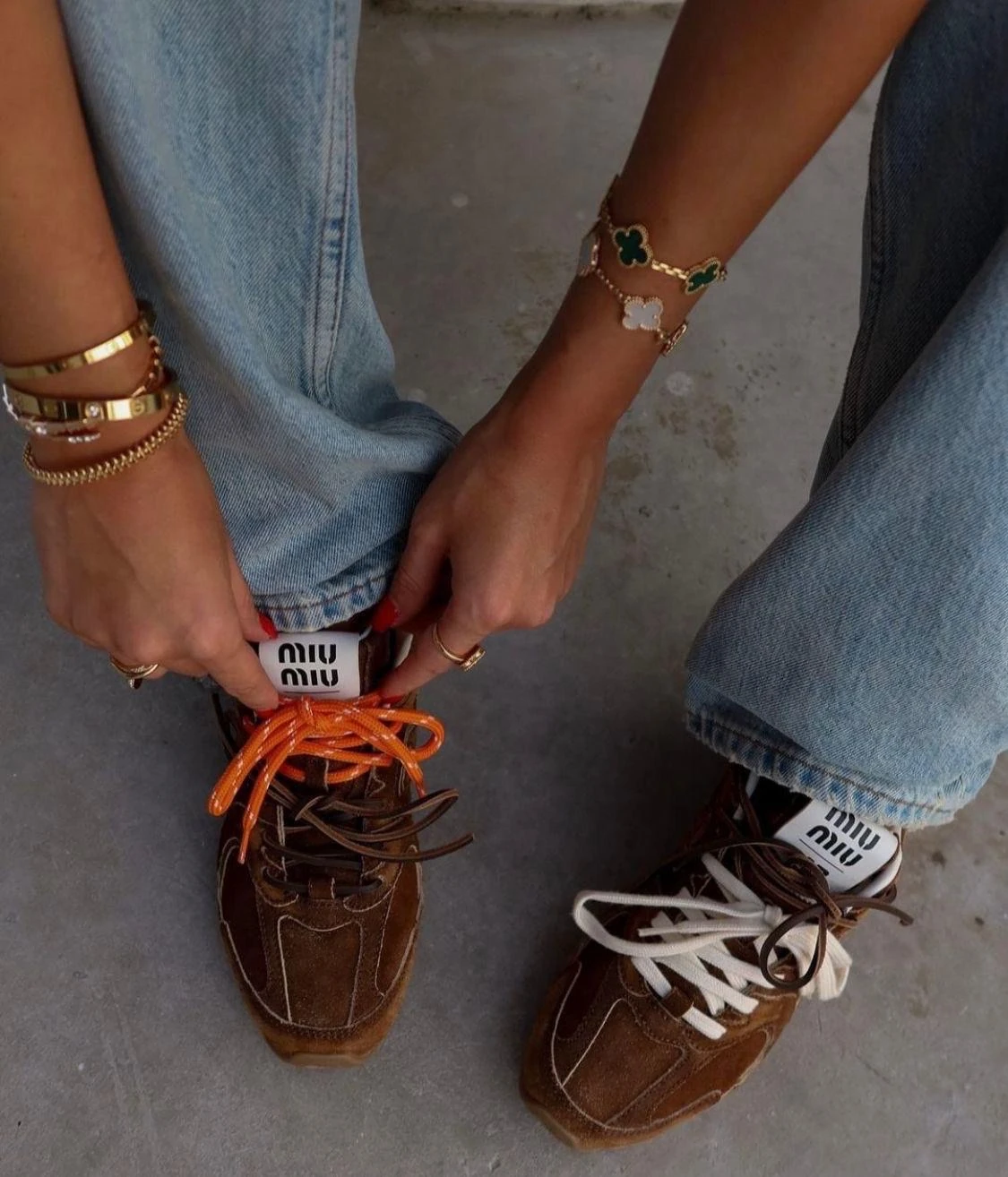 New Balance x Miu Miu Brown ( Dar Kalıp )