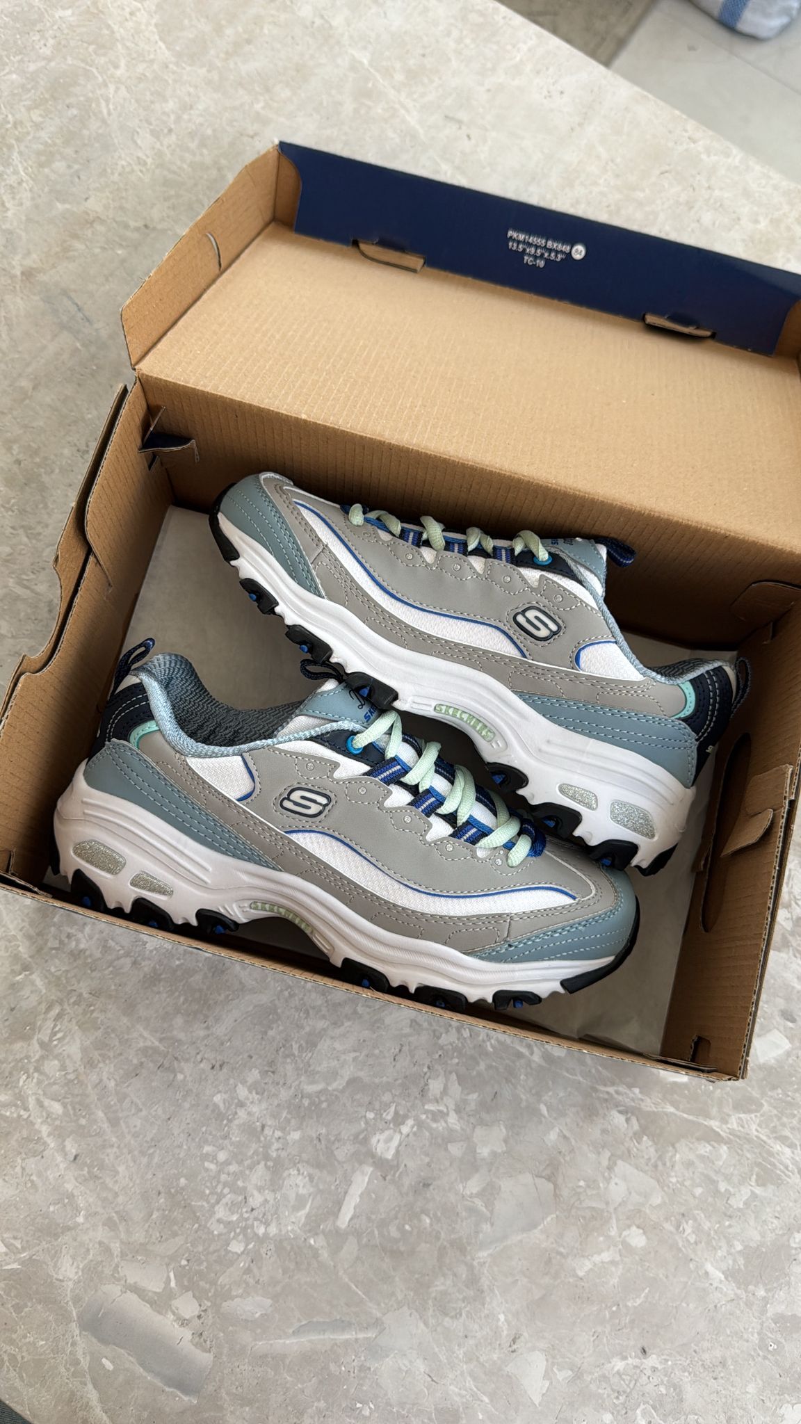 Skchers Blue Grey ( Dar Kalıp)