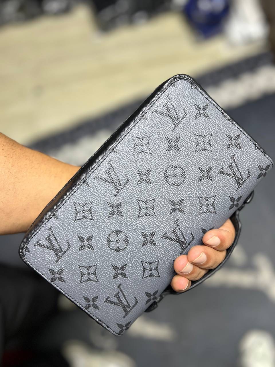 LV Erkek El Çantası ( Premium ) - Gri