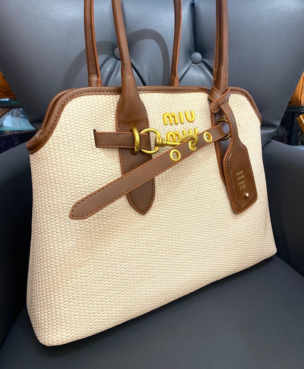 Miu Miu Bag Brown 38x27cm 