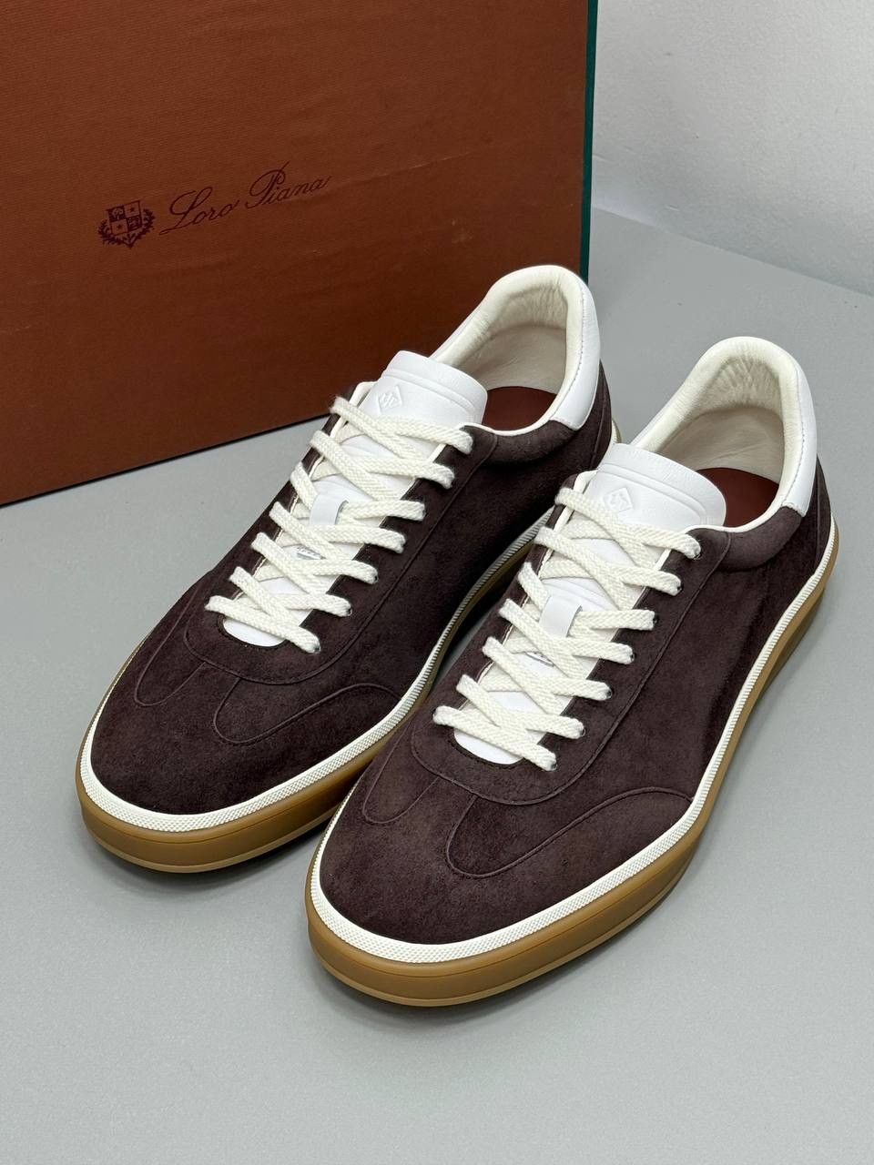 Loro Piana LP Men Süet Kahverengi 