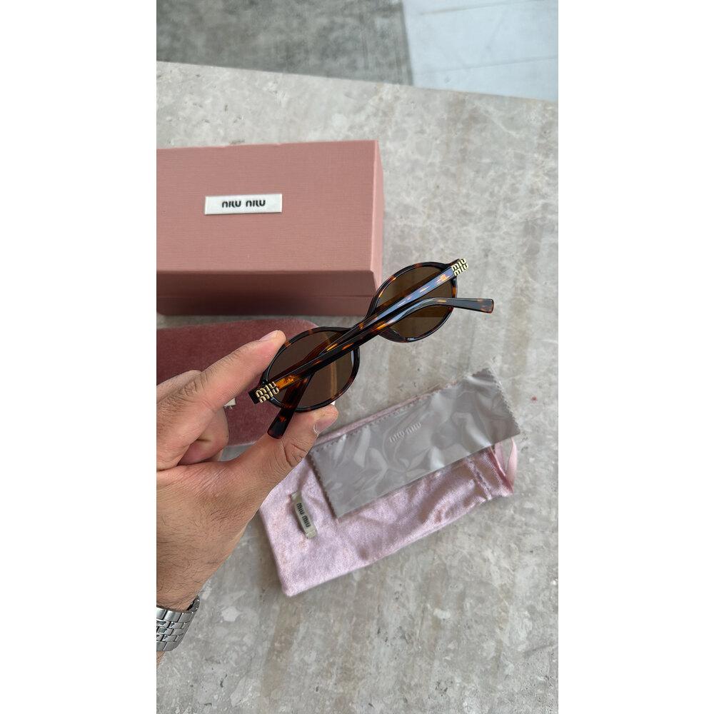 Miu Miu 2025 Kahve Cam Oval  ( Original )