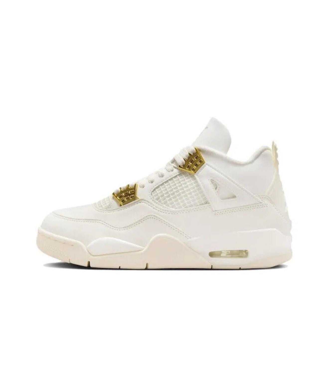  Nike Air Jordan 4 Sail Sneakers White(Dar Kalıp)
