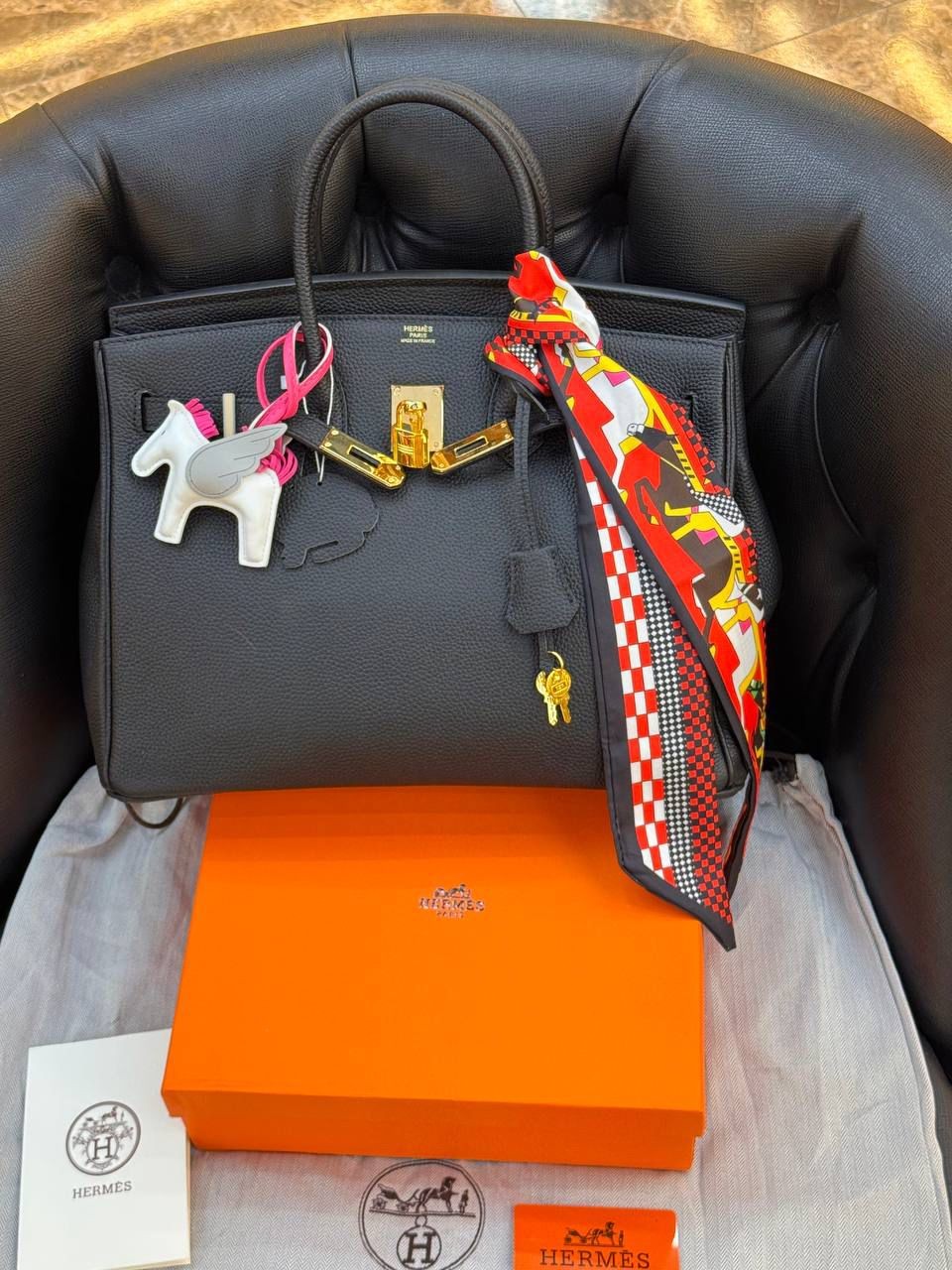 Hermes Birkin Bag 35x18cm ( Premium ) - Siyah