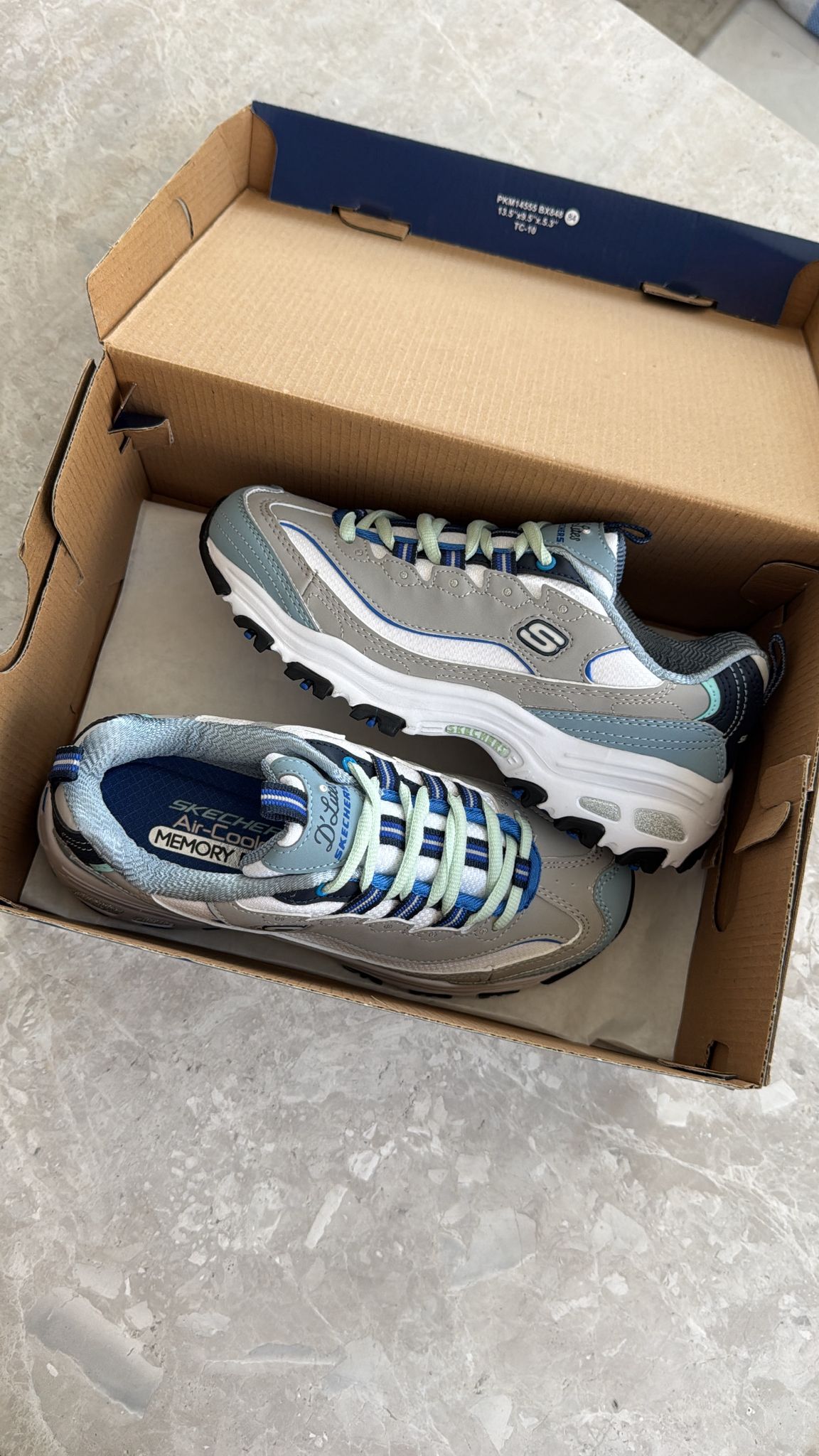 Skchers Blue Grey ( Dar Kalıp)