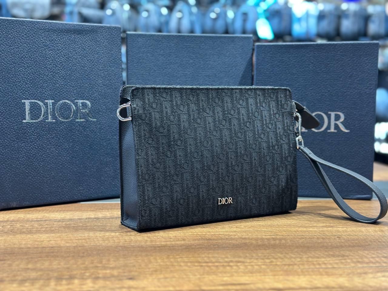 Dior Men Clutch Black (premium)