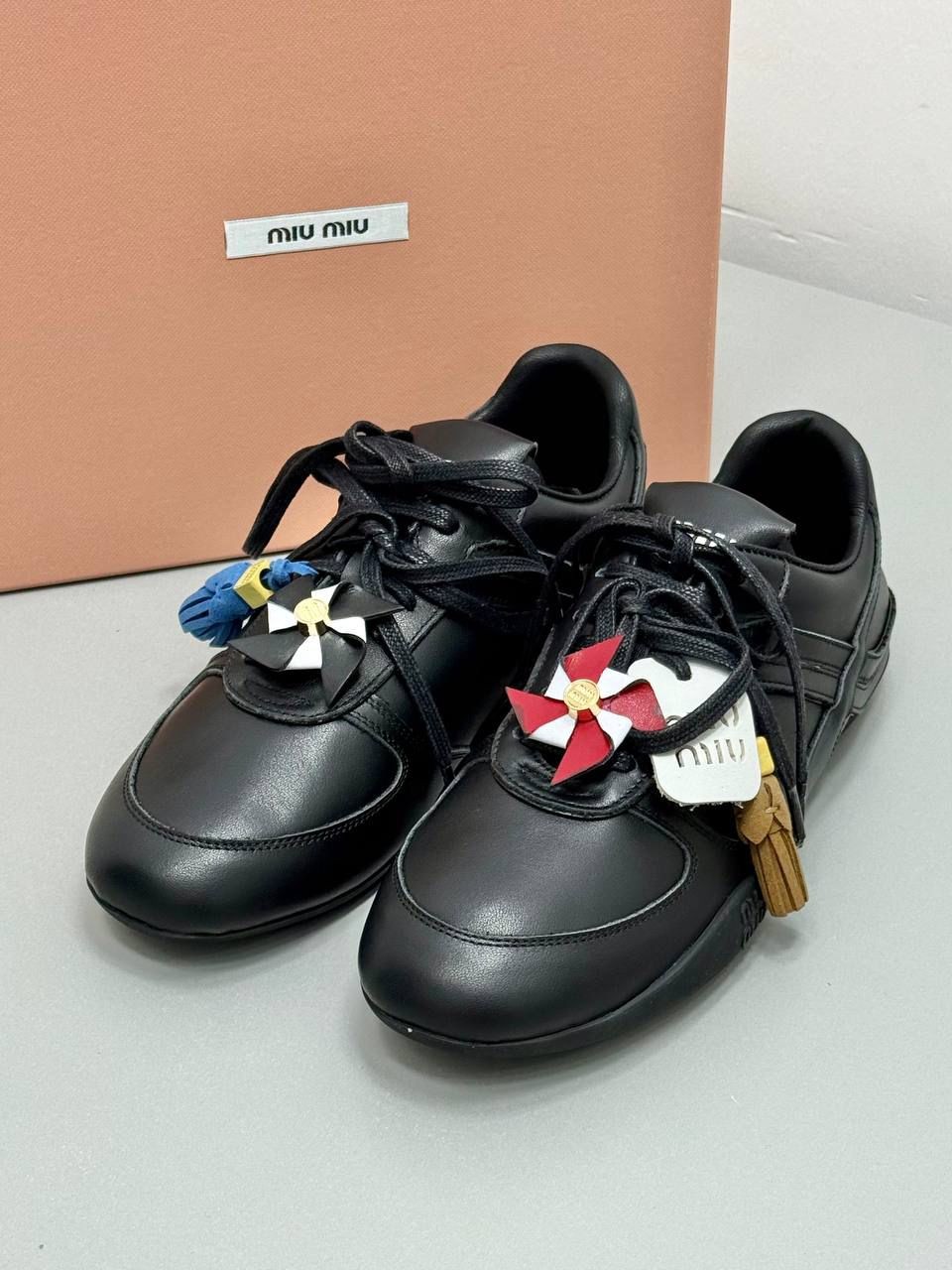 Miu Miu Women Hakiki Deri Black