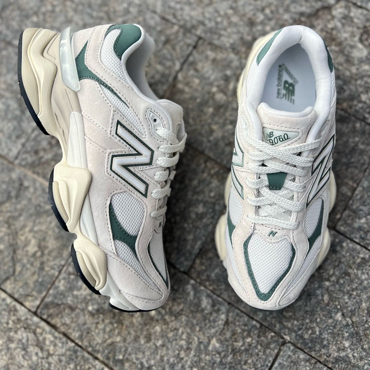 New Balance 9060 Beige  Green ( Dar Kalıp)