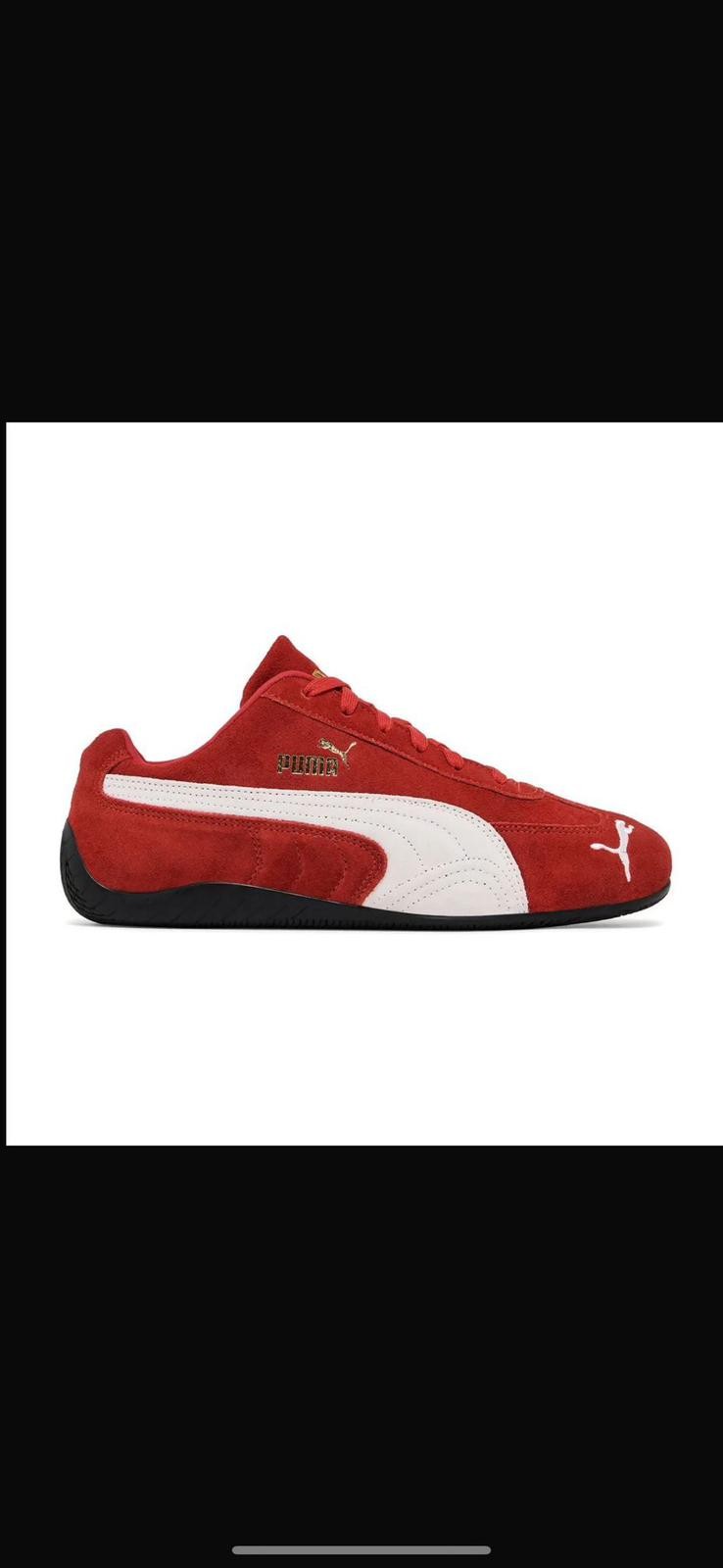 Puma Red Suet Sneakers