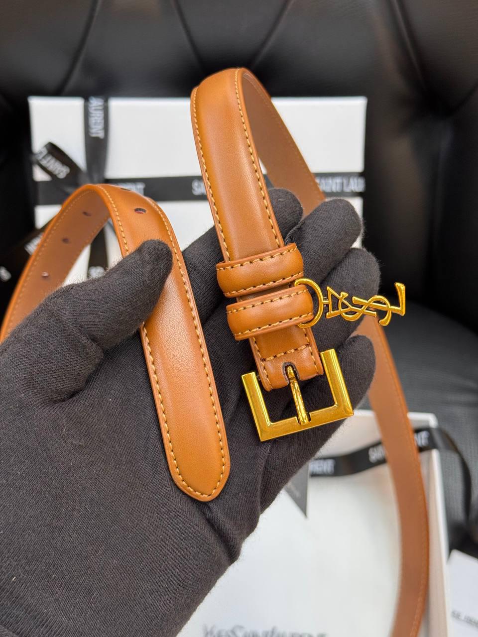 YSL Kemer 1.7 cm - Taba