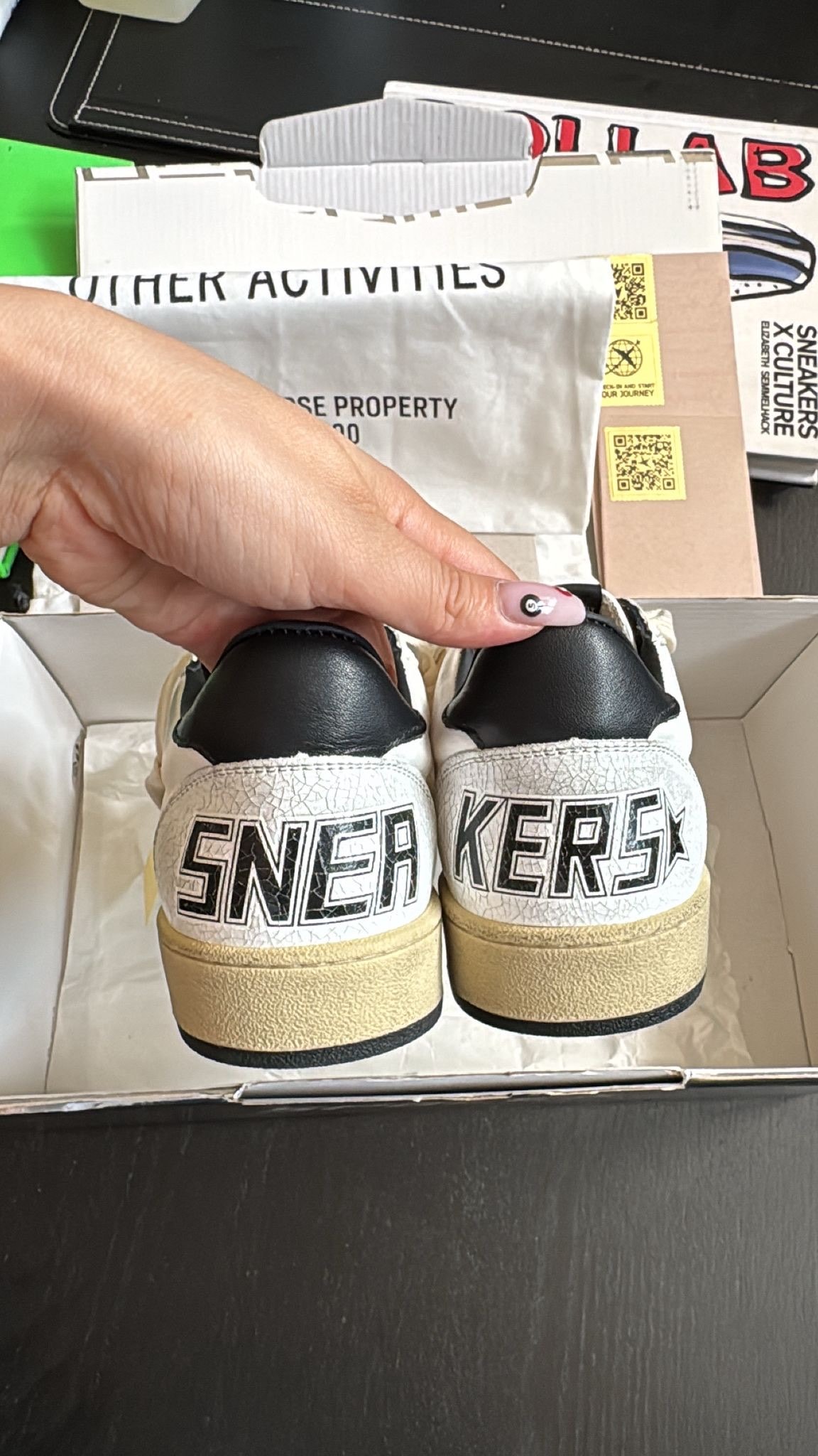 Golden Goose Ball Star ‘White Black’  
