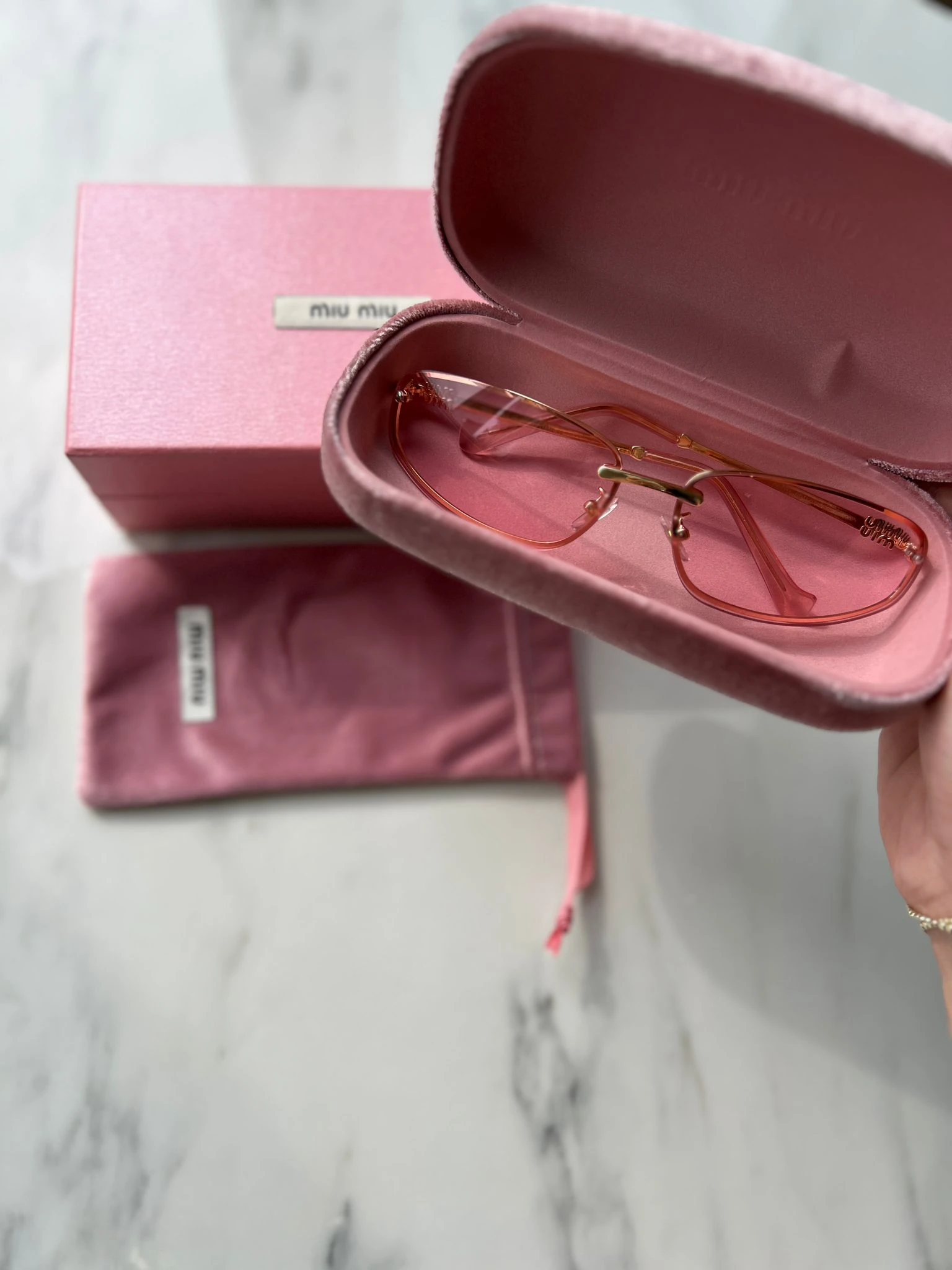 Miu Miu Gözlük 2025 Pink