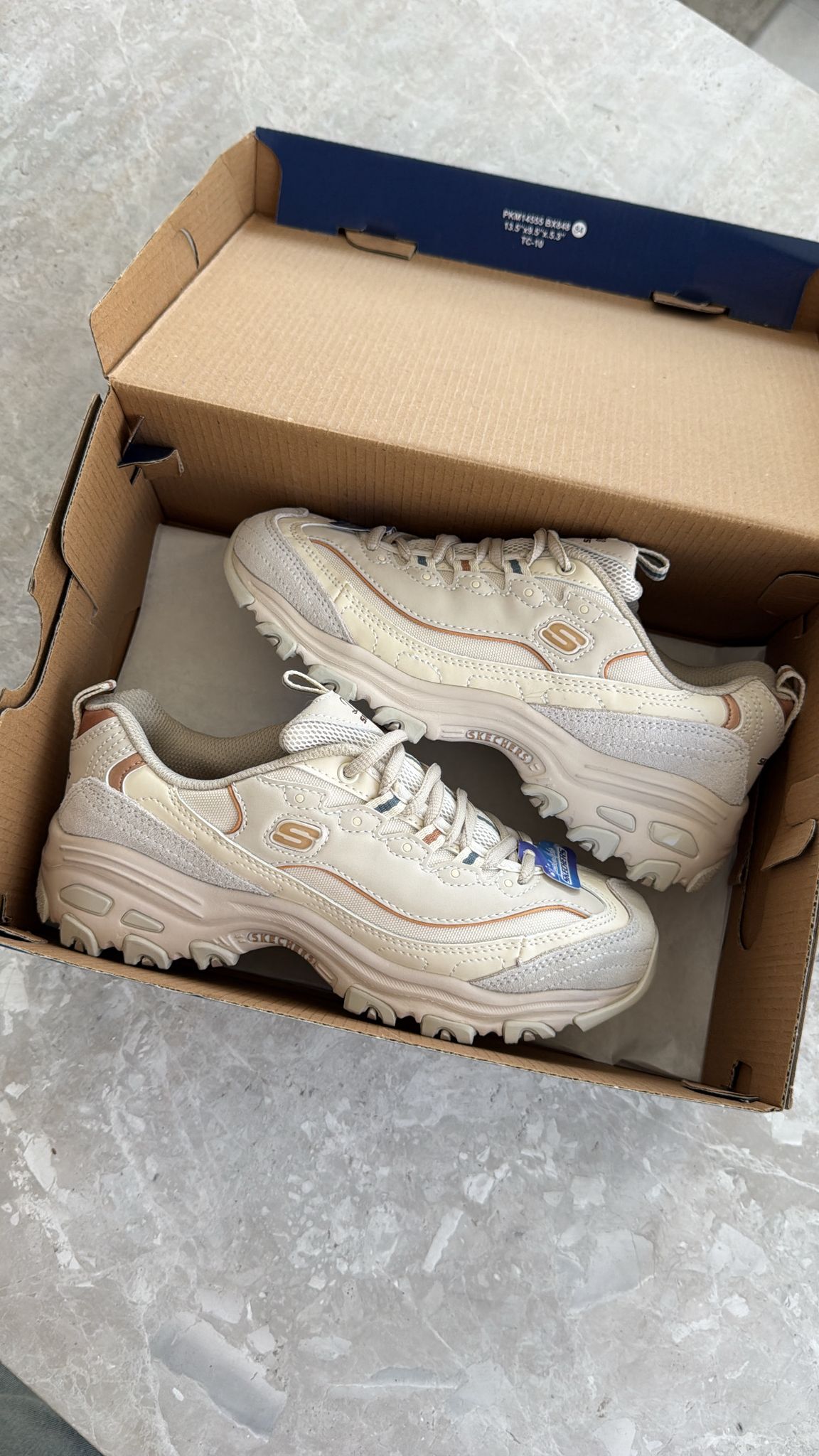 Skchers Beige ( Dar Kalıp)