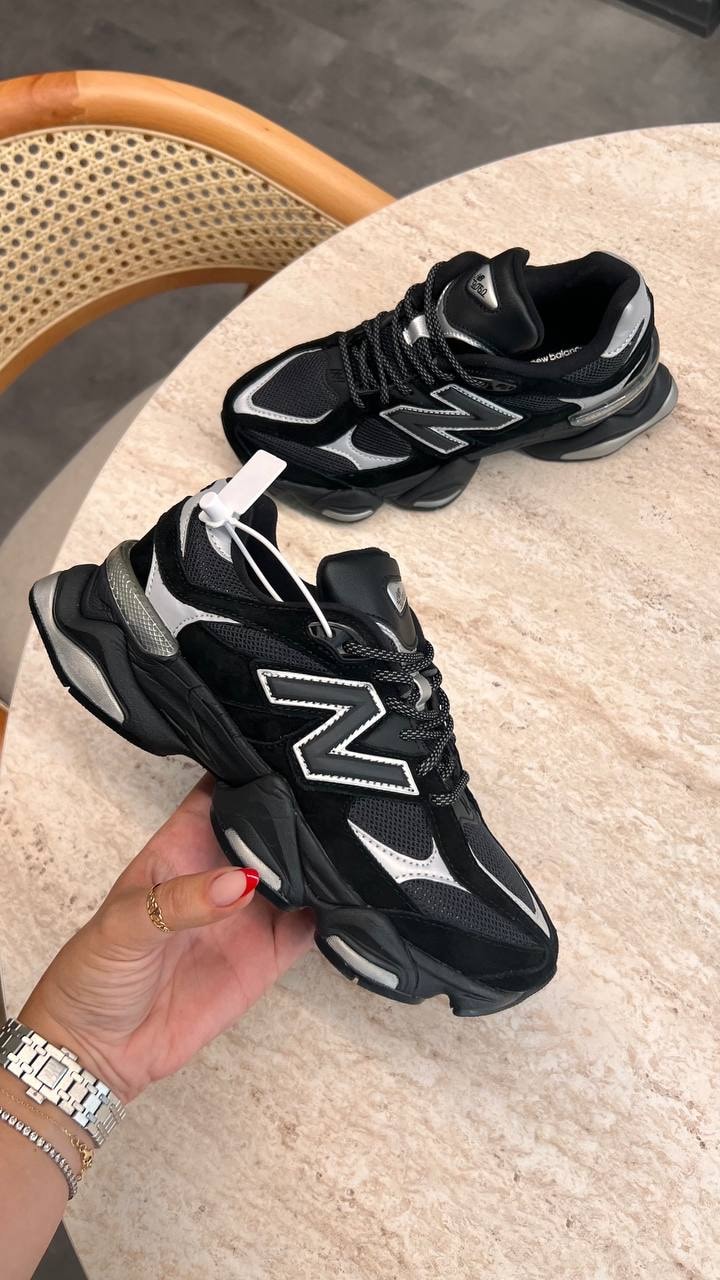 New Balance 9060 Black Purple ( Dar Kalıp )
