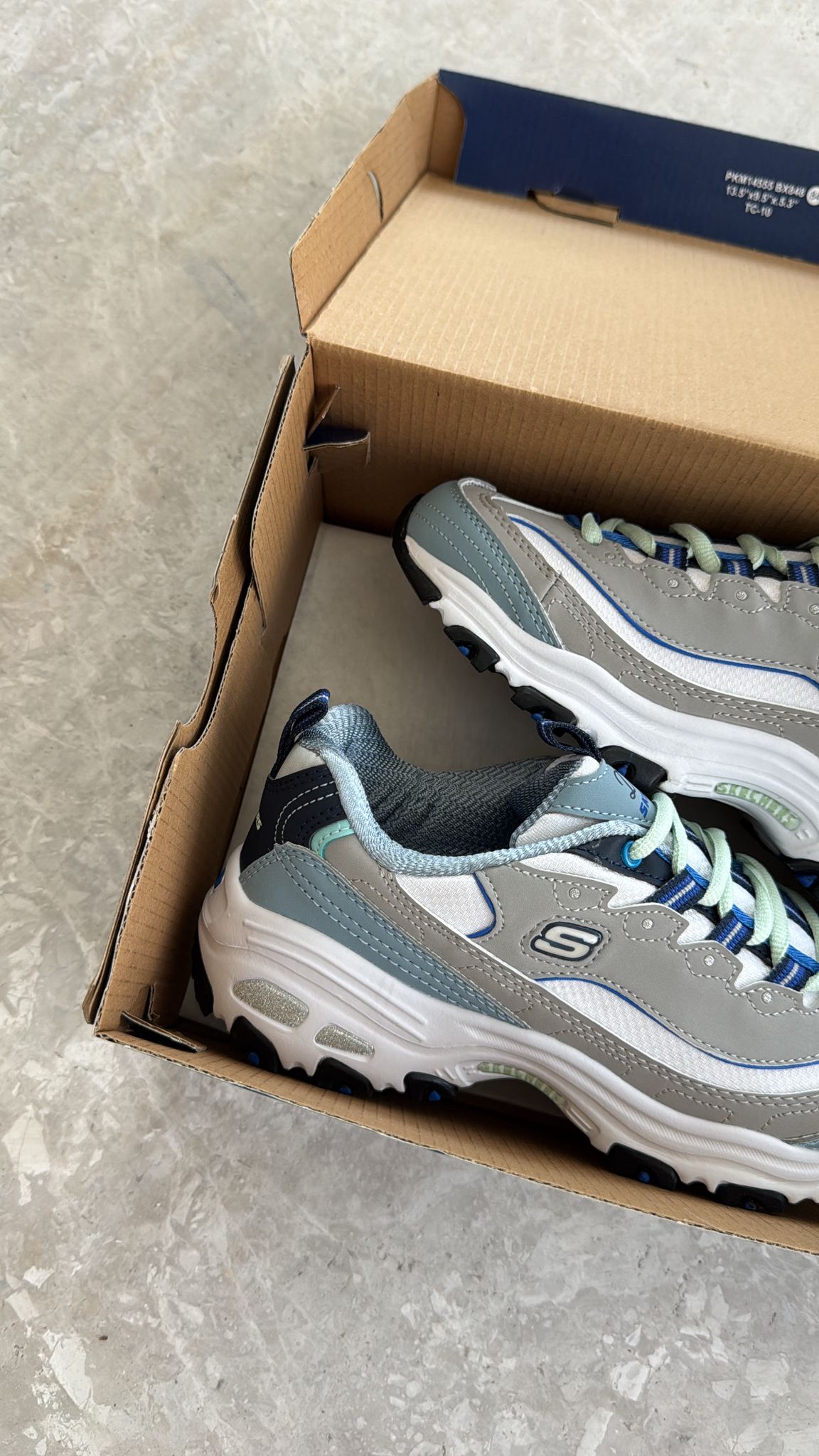 Skchers Blue Grey ( Dar Kalıp)