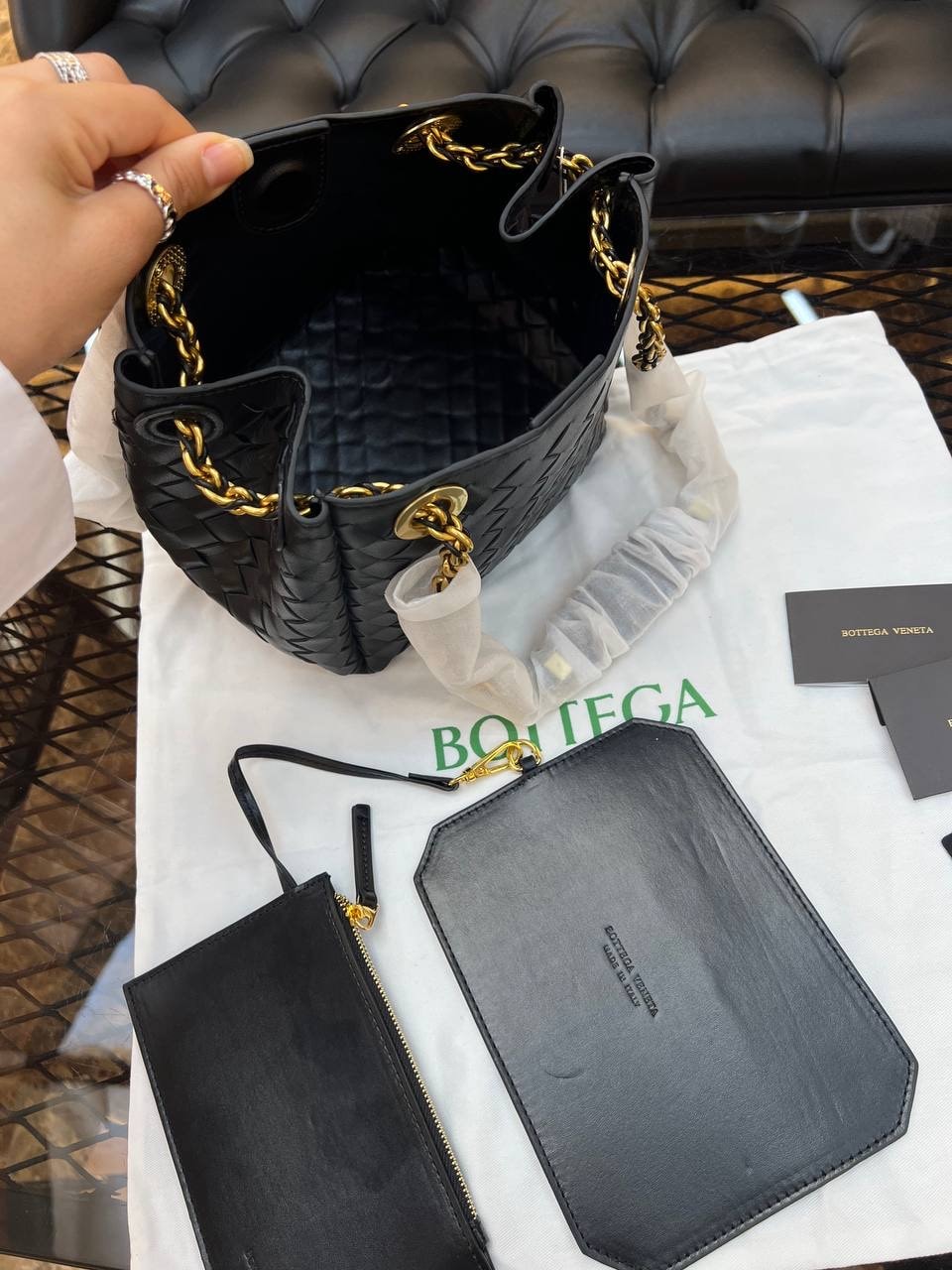 Bottega Veneta Parachute Chaın 19x23cm (Premium)