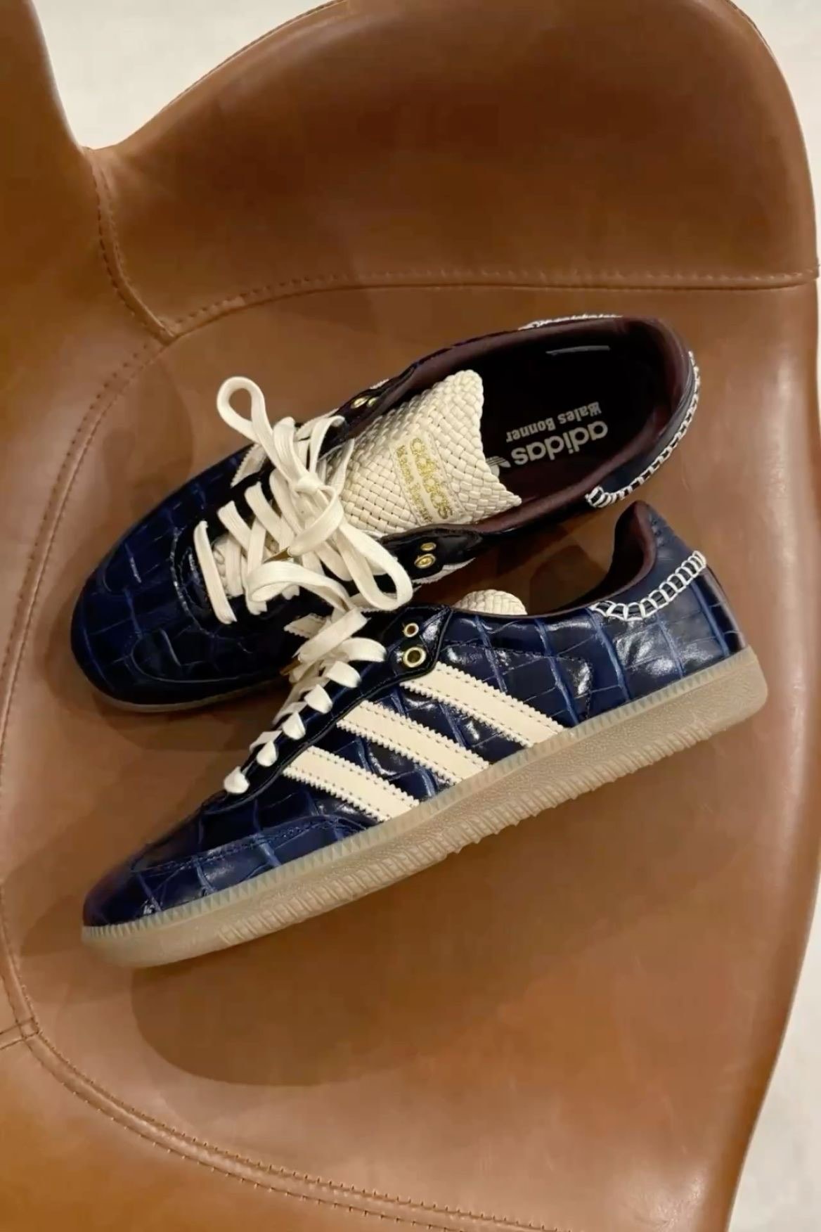 Adidas Samba Wales Bonner Navy Croc 