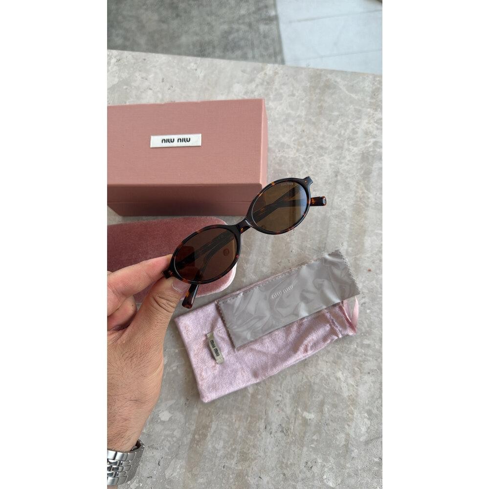 Miu Miu 2025 Kahve Cam Oval  ( Original )