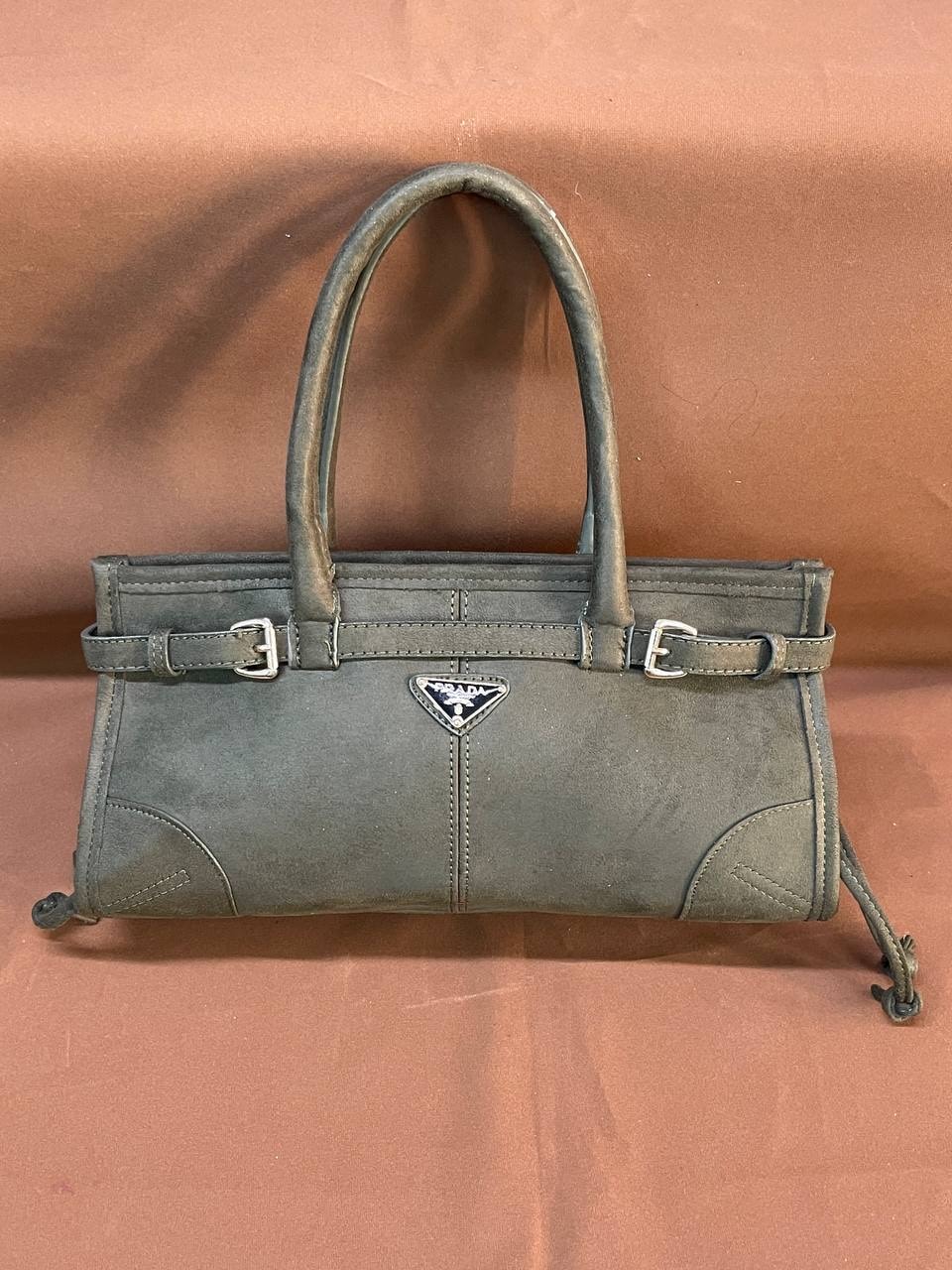 Prada Medium Handbag Suet 31x19cm