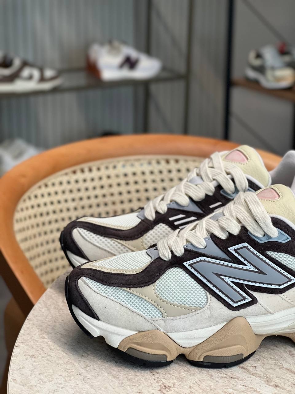 New Balance 9060 Beige Brown ( Dar Kalıp ) 