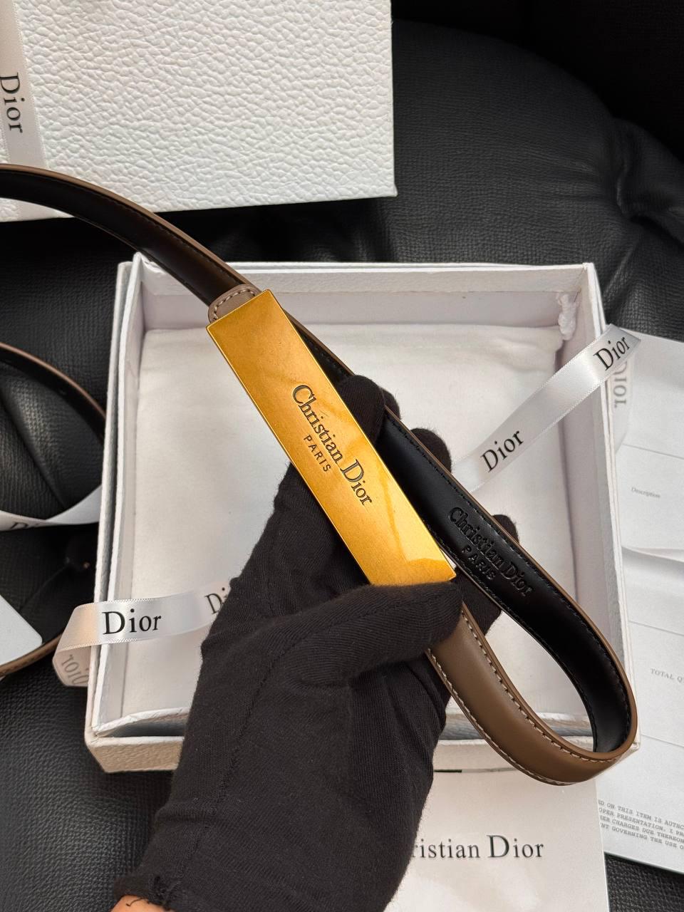 Dior Belt 1.7 cm - Kahverengi