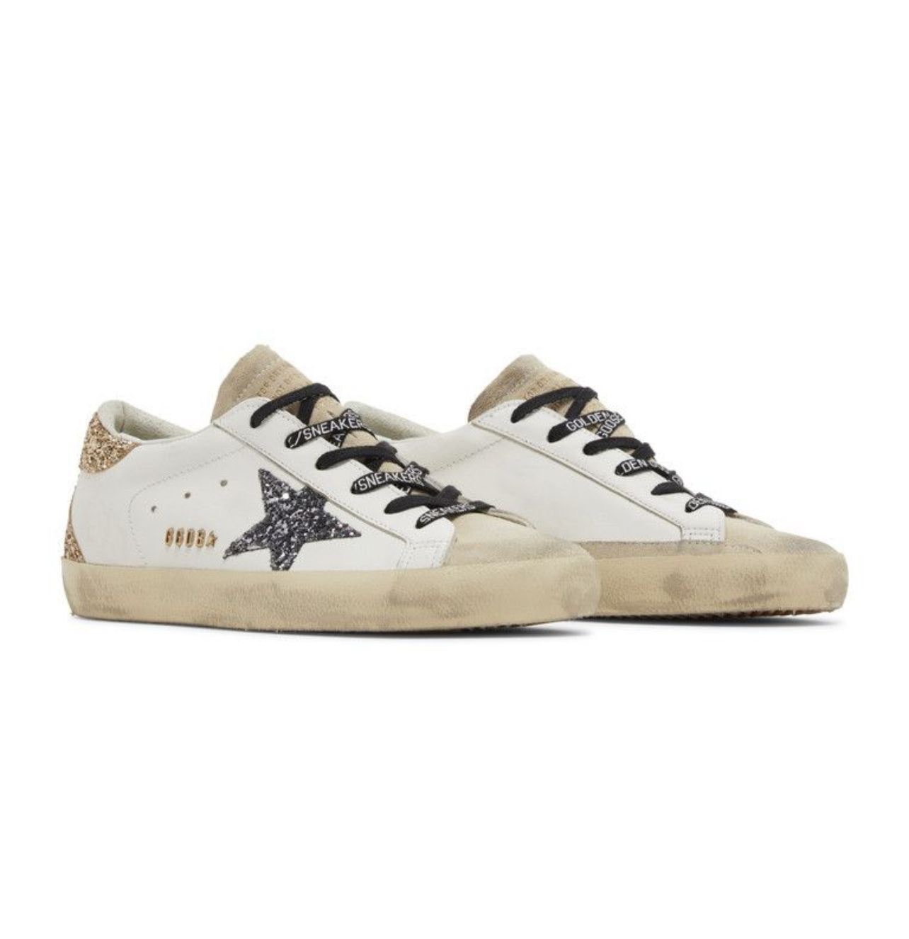Golden Goose ‘Optic White Seedpearl Glitter’  
