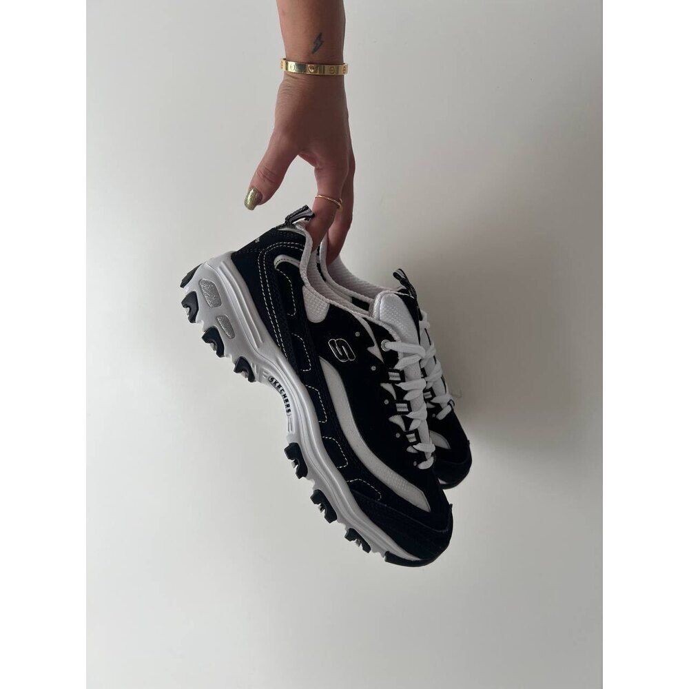 Skechers D’Lites Black White