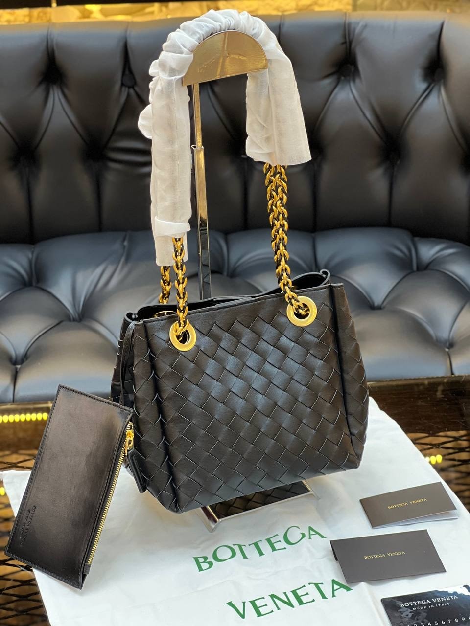 Bottega Veneta Parachute Chaın 19x23cm (Premium)