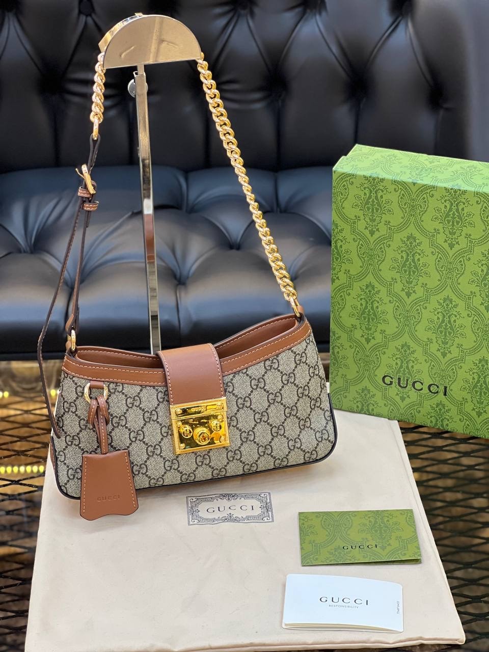 Gucci GG Emblem Shoulder Bag ( Premium )