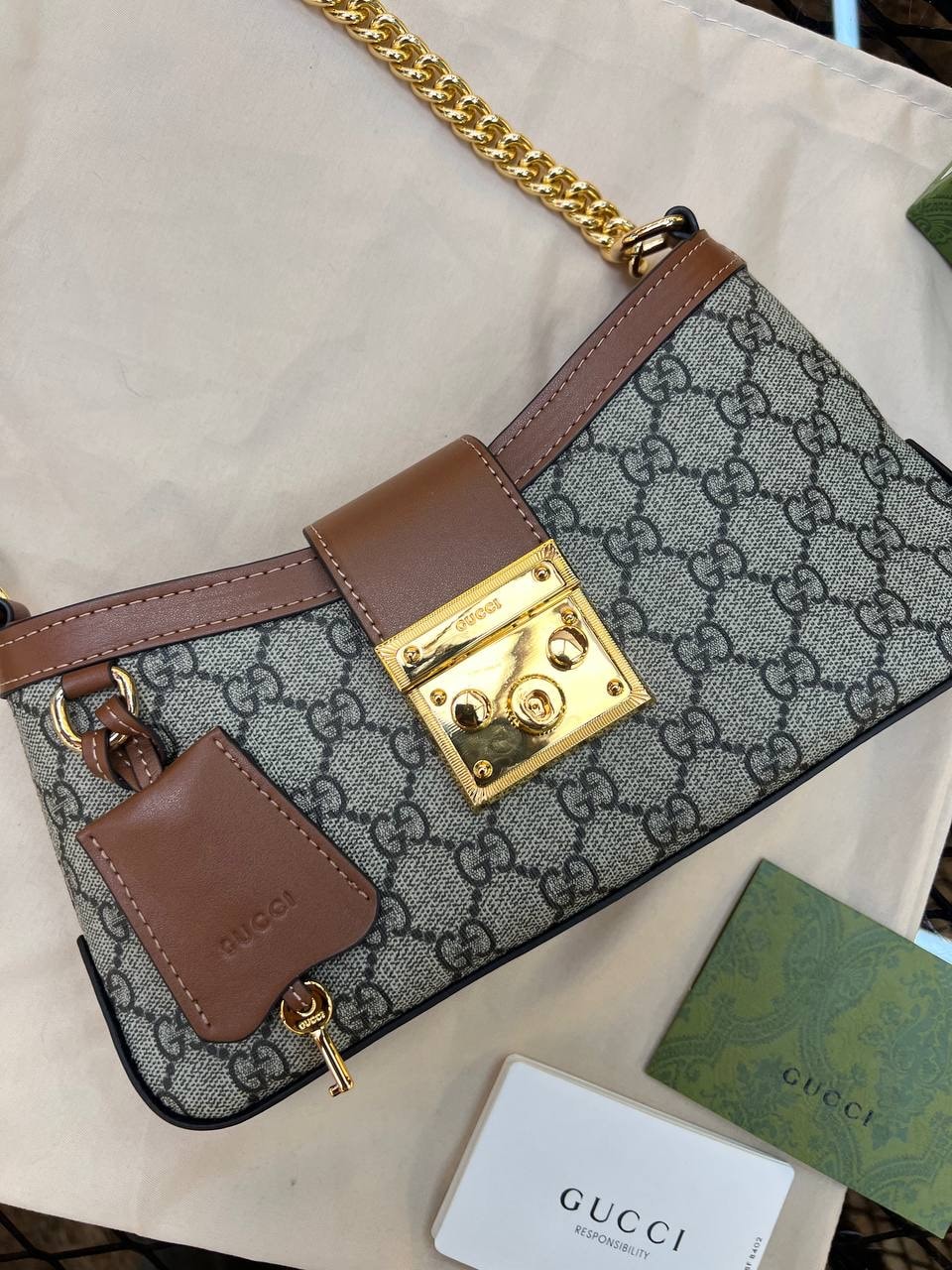 Gucci GG Emblem Shoulder Bag ( Premium )