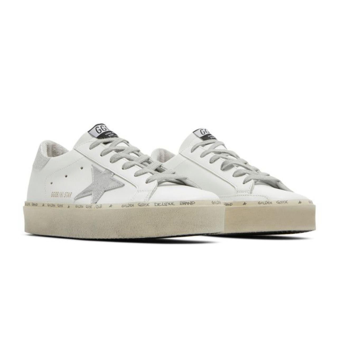 Golden Goose Hi Star ‘White Silver’  
