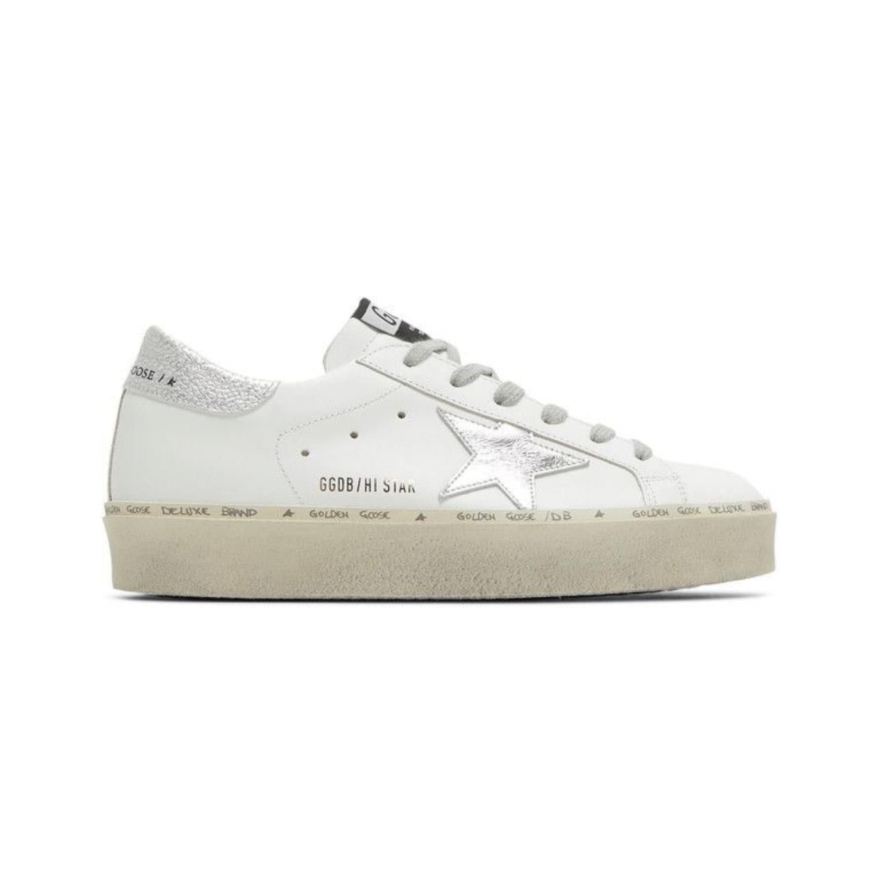 Golden Goose Hi Star ‘White Silver’  