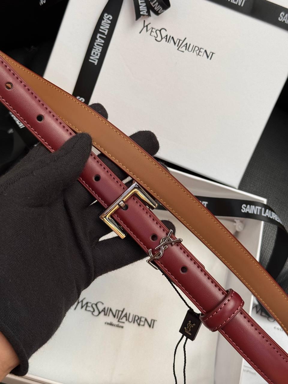 YSL Kemer 1.7cm - Bordo