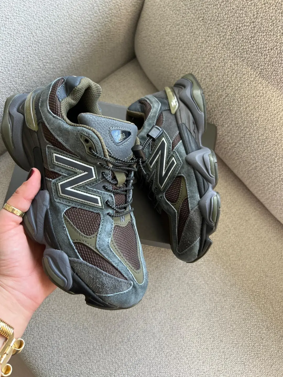 New Balance 9060 Blacktop Dark Moss ( Dar Kalıp )