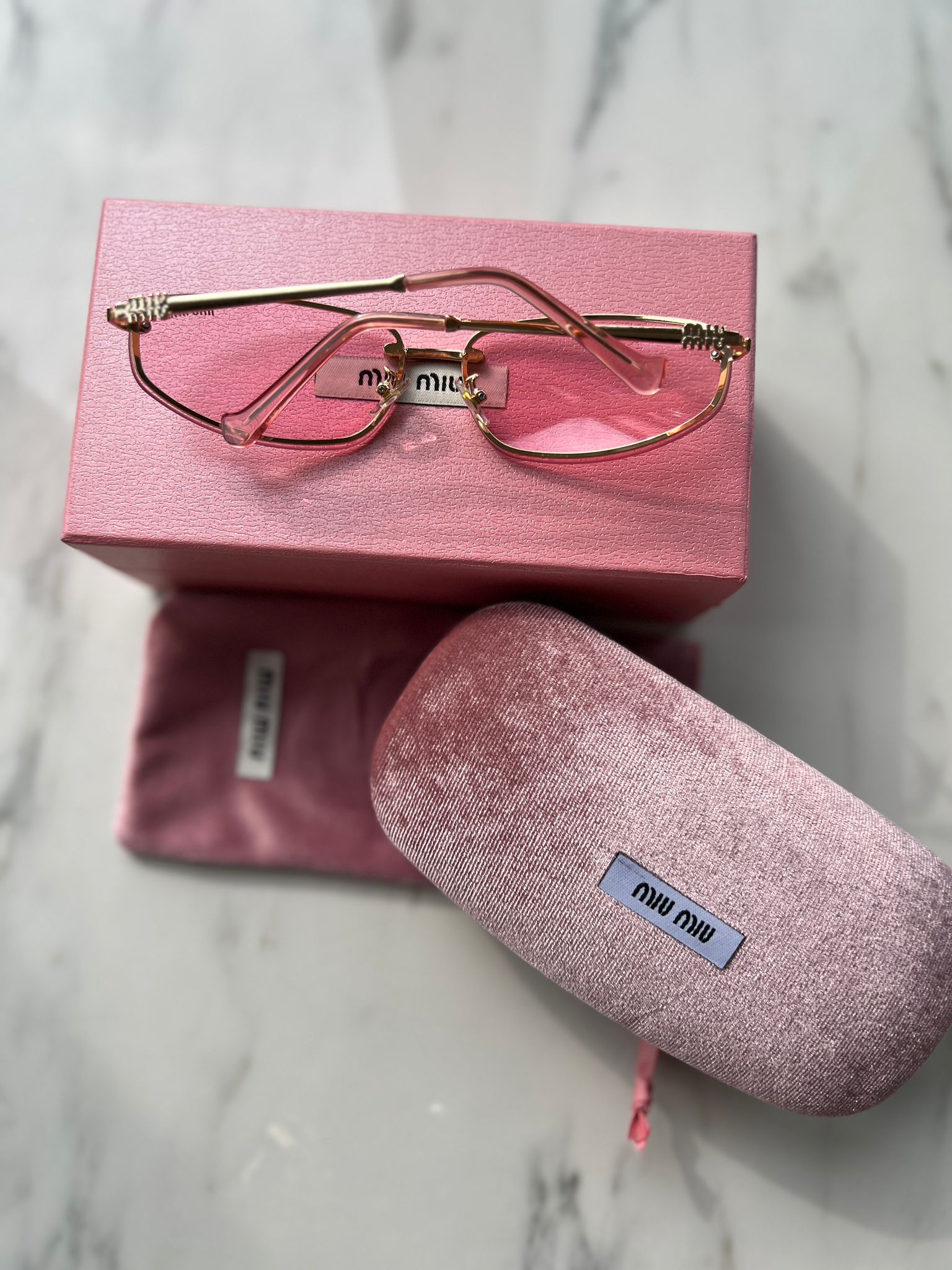 Miu Miu Gözlük 2025 Pink